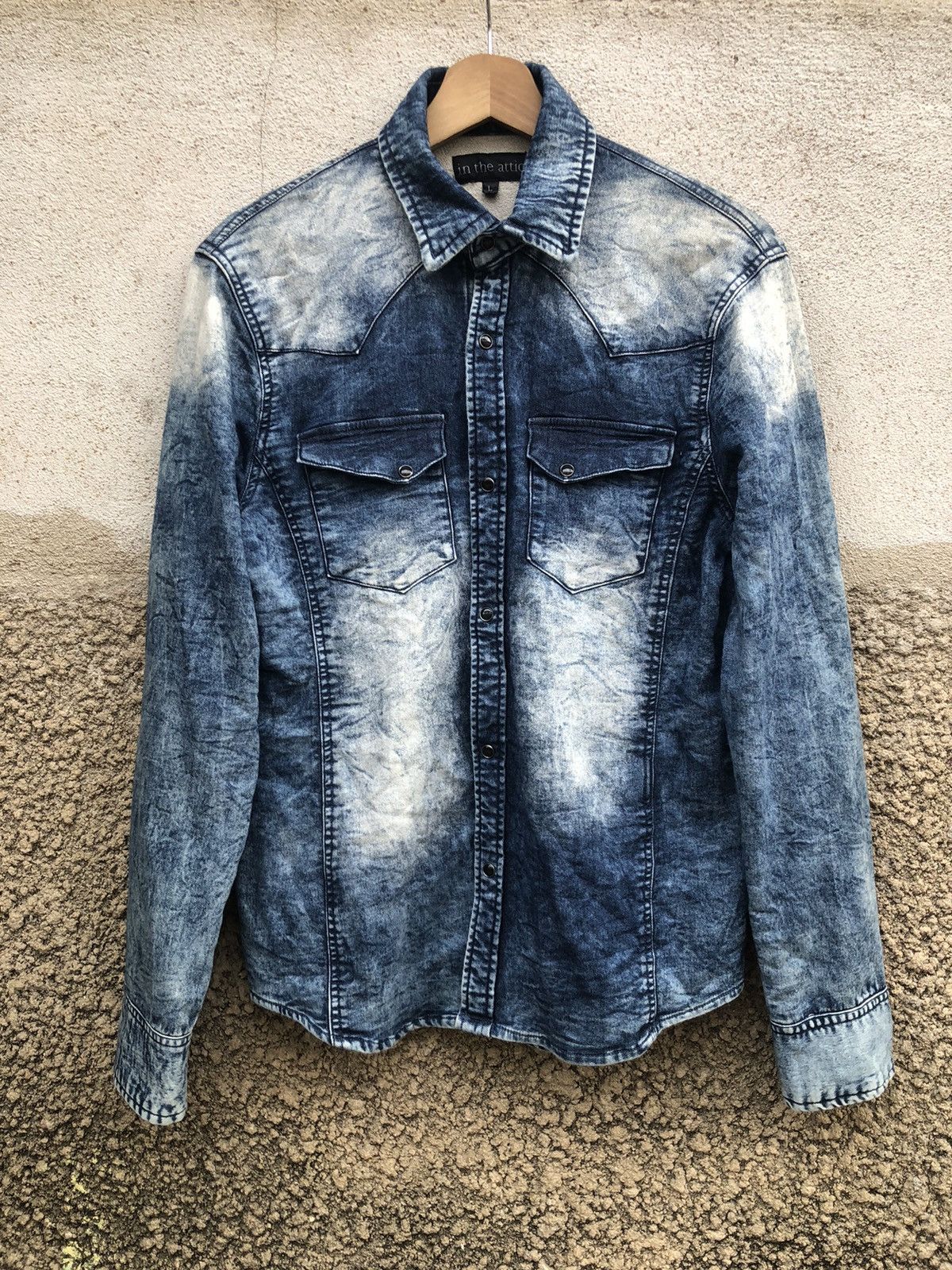 In The Attic In The Attic Western Washed Denim Button Shirts Size US S / EU 44-46 / 1 - 1 Thumbnail