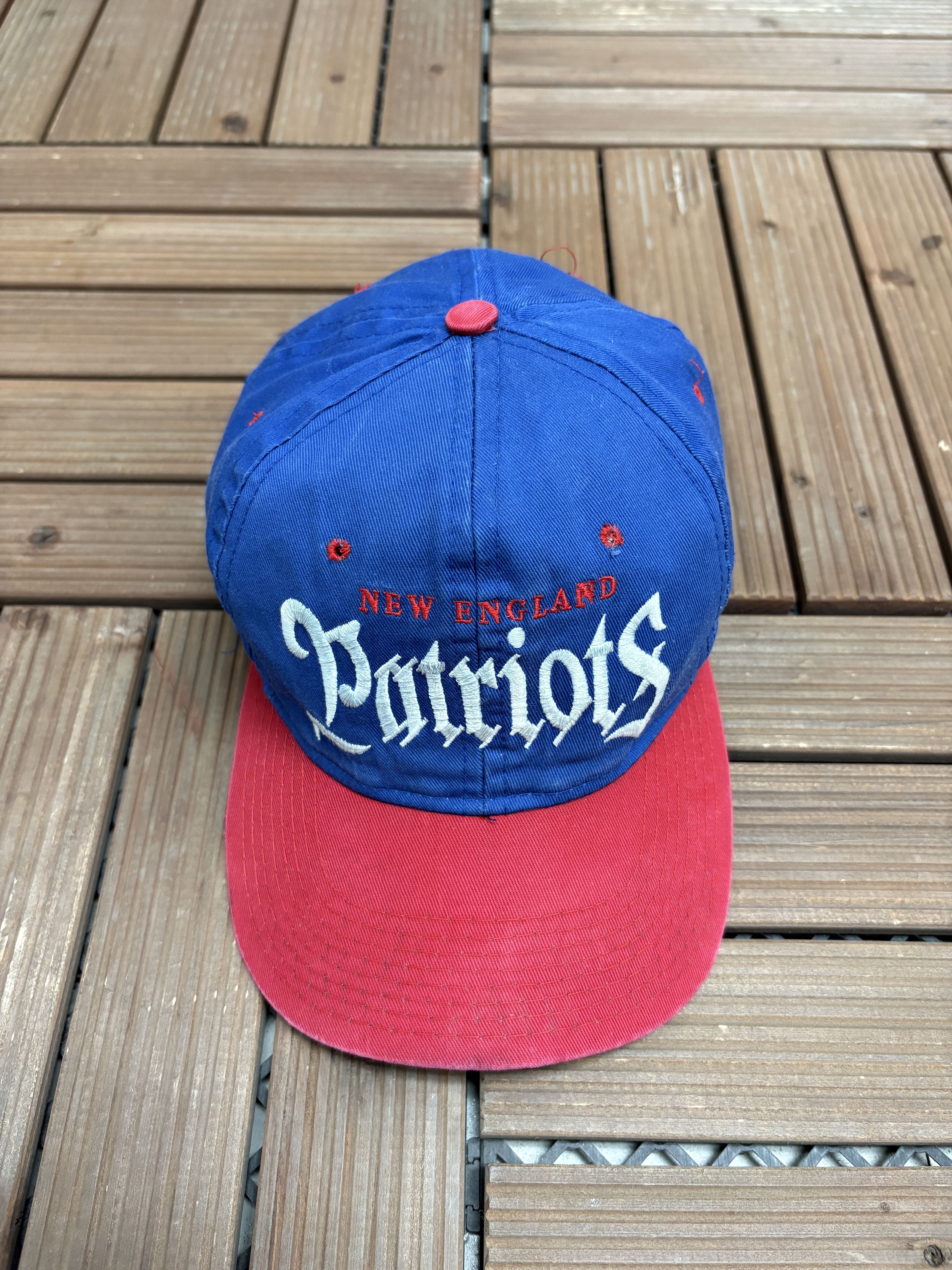 Vintage New England Patriots Embroidered Vintage Blue Snap Back Hat Size ONE SIZE - 2 Thumbnail