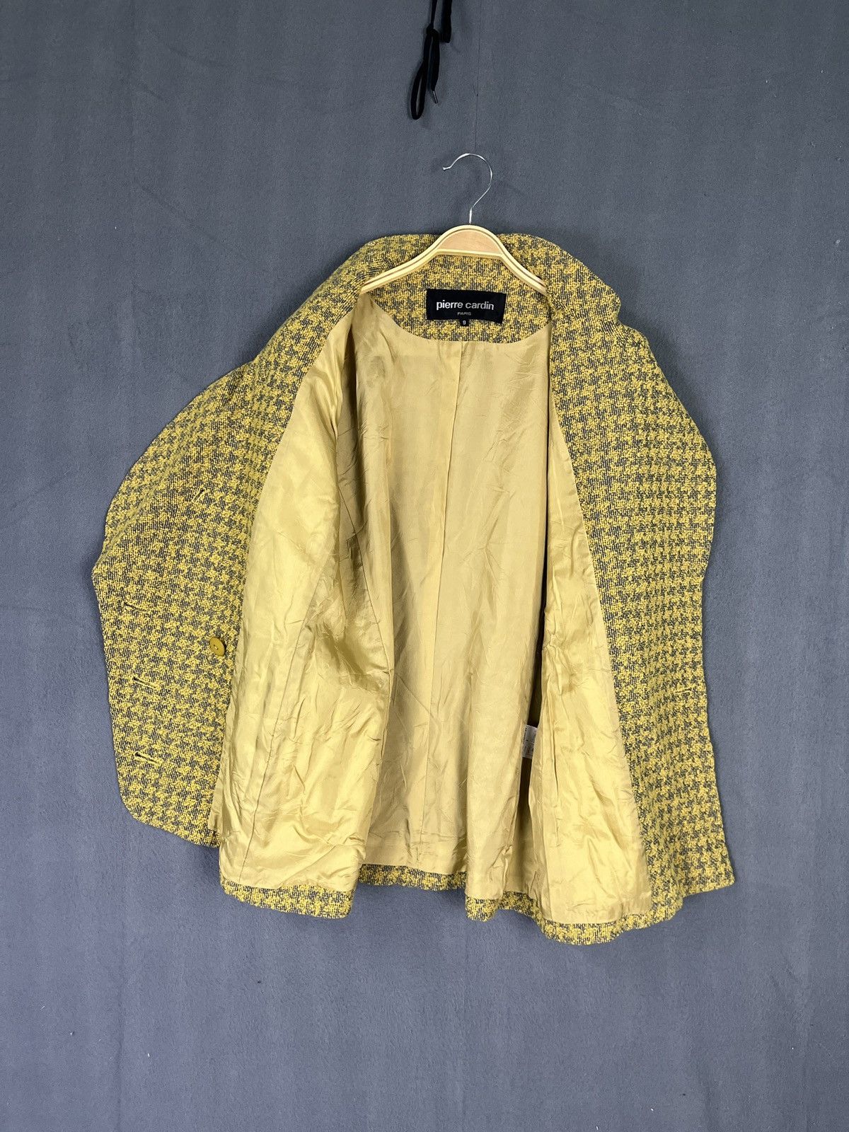 Pierre Cardin × Vintage Pierre Cardin Houndstooth Wool Jacket Made in Japan Size S / US 4 / IT 40 - 7 Thumbnail