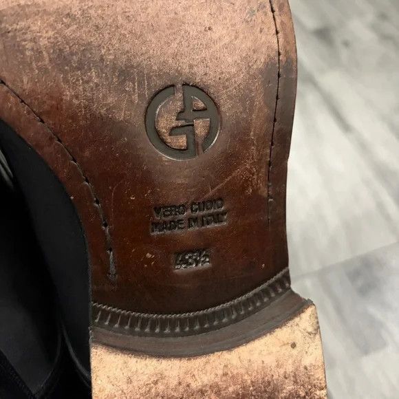 Giorgio Armani Giorgio Armani Classic Leather Buckle Strap Shoes Size US 10.5 / EU 43-44 - 10 Thumbnail