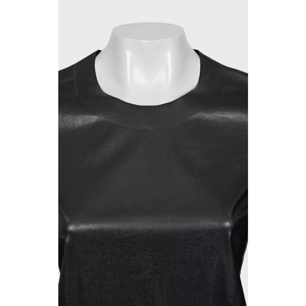 Celine Celine Straight Longsleeve Top with Eco-Leather Detail, S Size S / US 4 / IT 40 - 4 Thumbnail