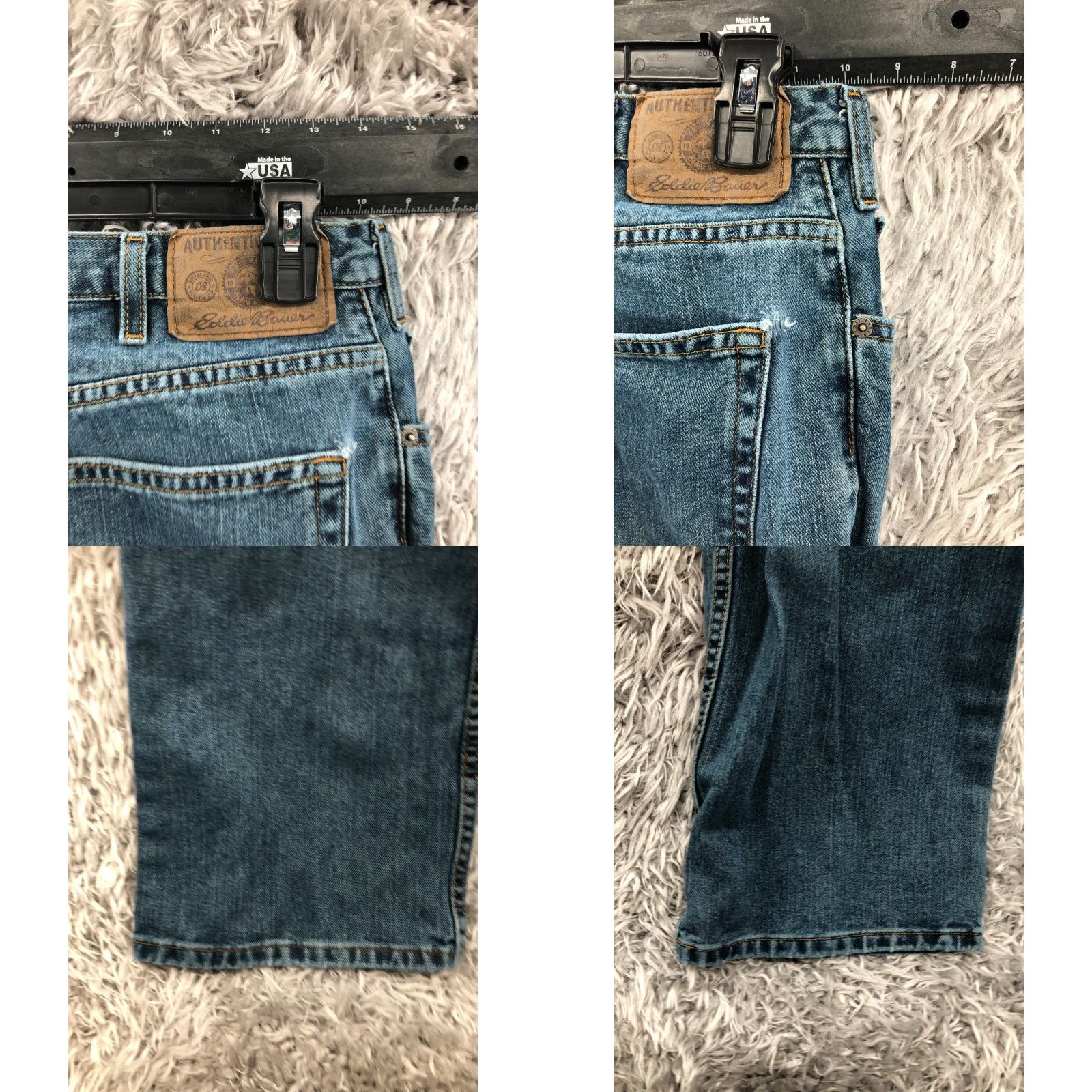 Eddie Bauer Eddie Bauer Jeans Relaxed Straight Size 36x32 Mens Mid Blue Wash Flaw Size US 36 / EU 52 - 8 Thumbnail