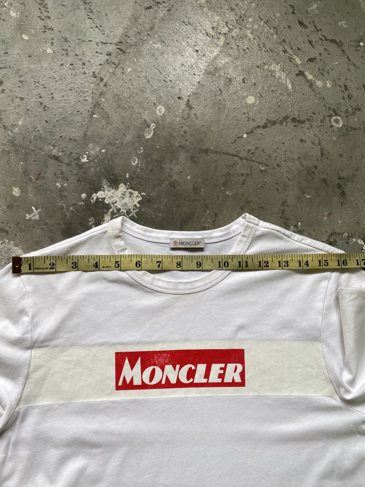 Moncler Moncler Box Logo White T-Shirt Size US S / EU 44-46 / 1 - 16 Thumbnail