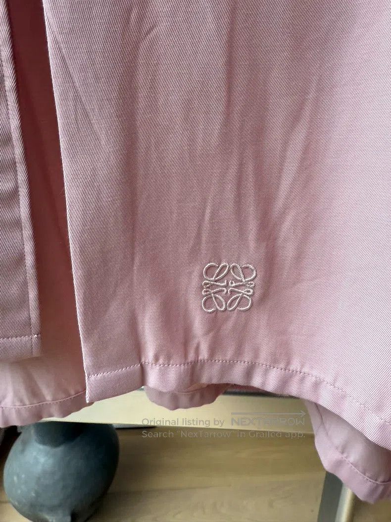 Loewe Loewe Nude Pink Shirt Dress with Subtle Gloss Size XS / US 0-2 / IT 36-38 - 6 Thumbnail
