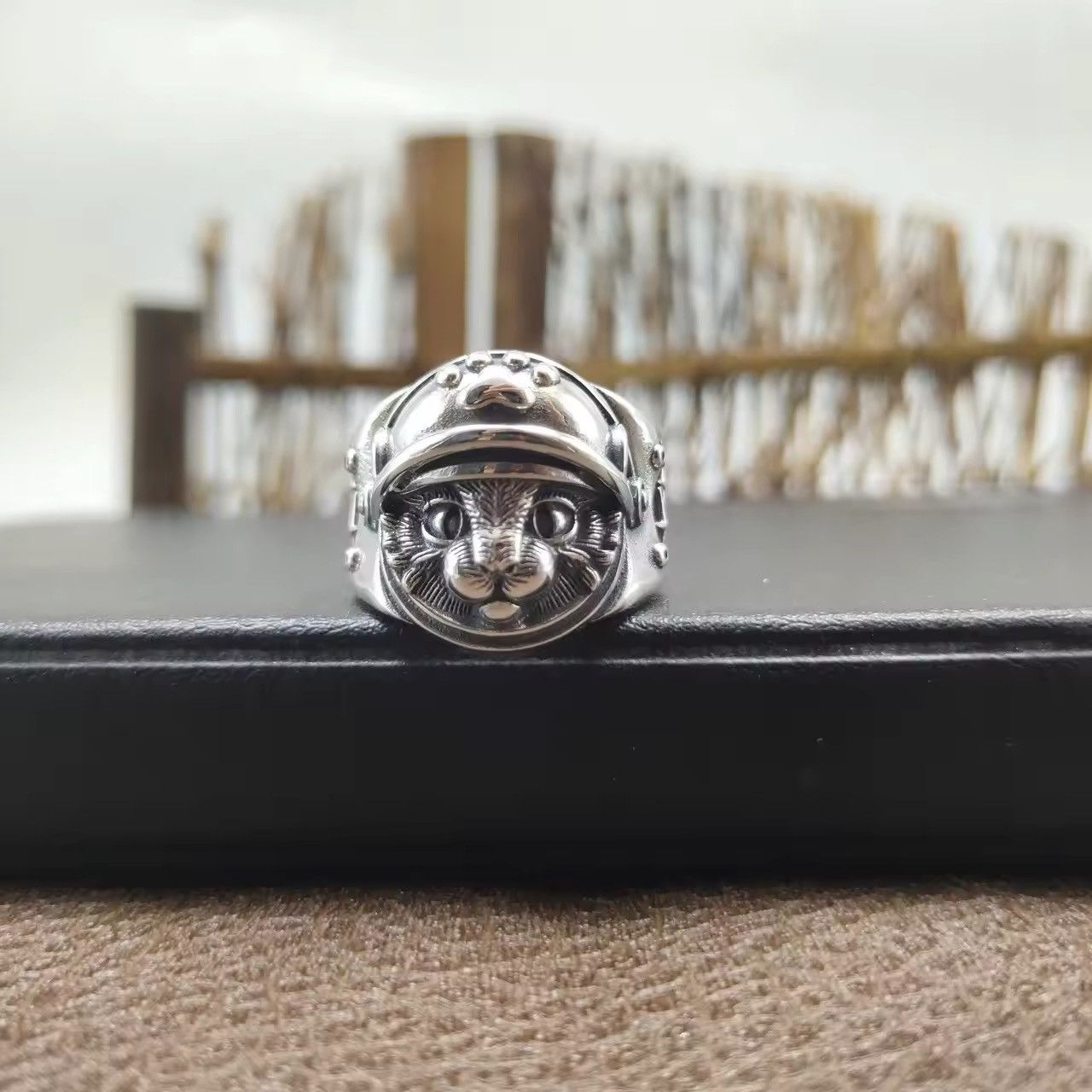 Jewelry Retro Cute Kitten Knight Cat Ring Size ONE SIZE - 2 Thumbnail