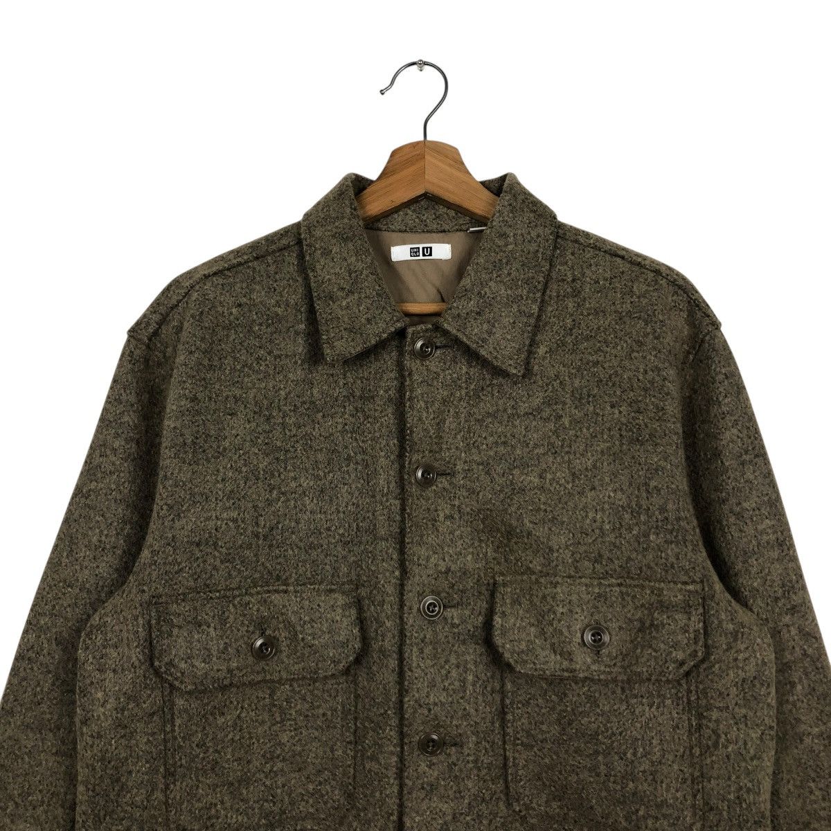 Japanese Brand 🔥VINTAGE WOOL BUTTON WORKER JACKET UNIQLO UNDERCOVER Size US M / EU 48-50 / 2 - 4 Thumbnail