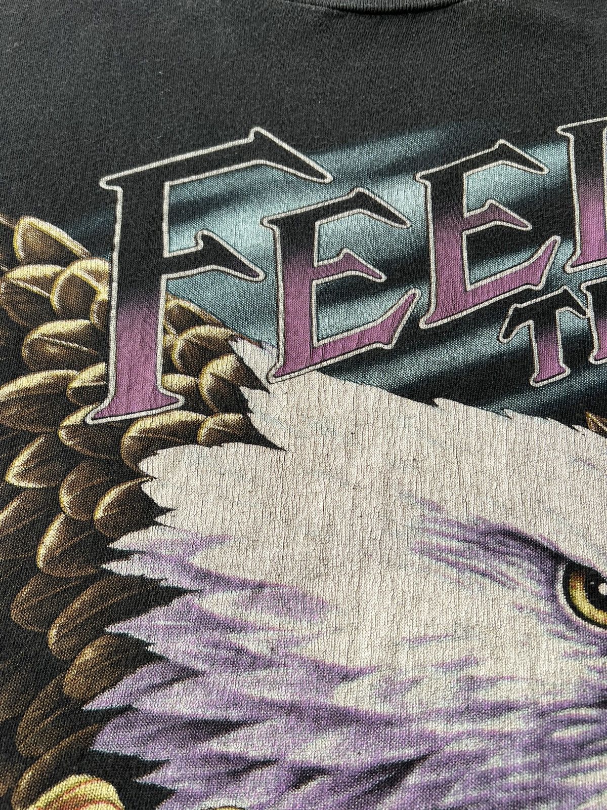 Vintage Vintage 90s Feel the Wind American Thunder Eagle T-shirt Size US XXL / EU 58 / 5 - 7 Thumbnail