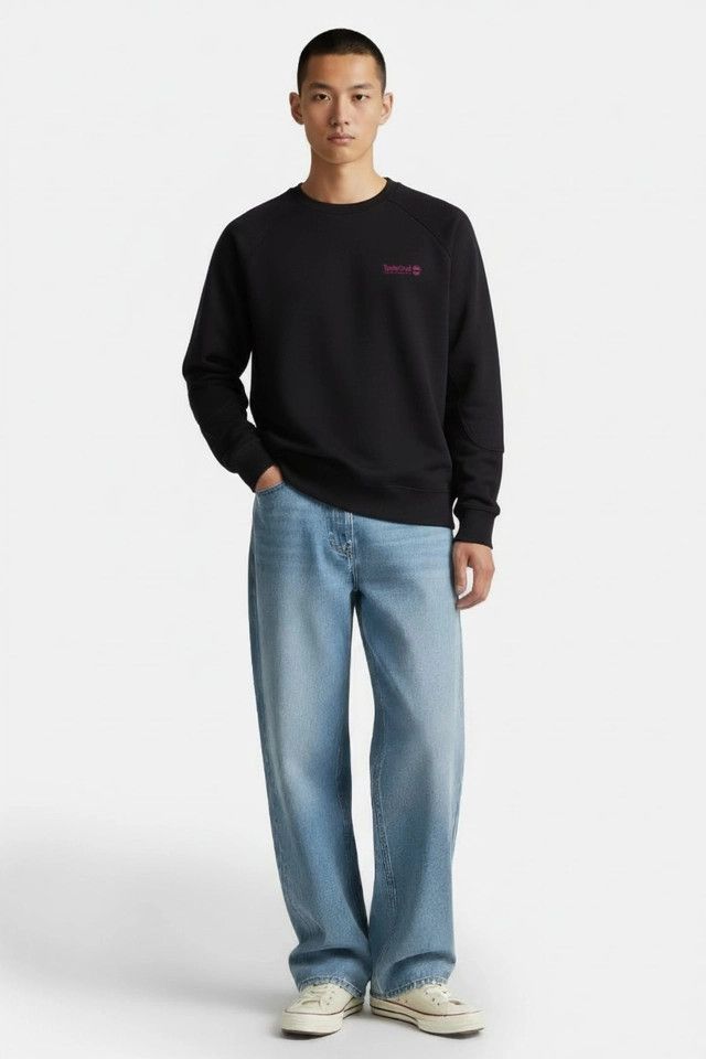 Timberland o1mle0426 Reglan Crewneck Sweatshirt in Black Size US L / EU 52-54 / 3 - 1 Thumbnail