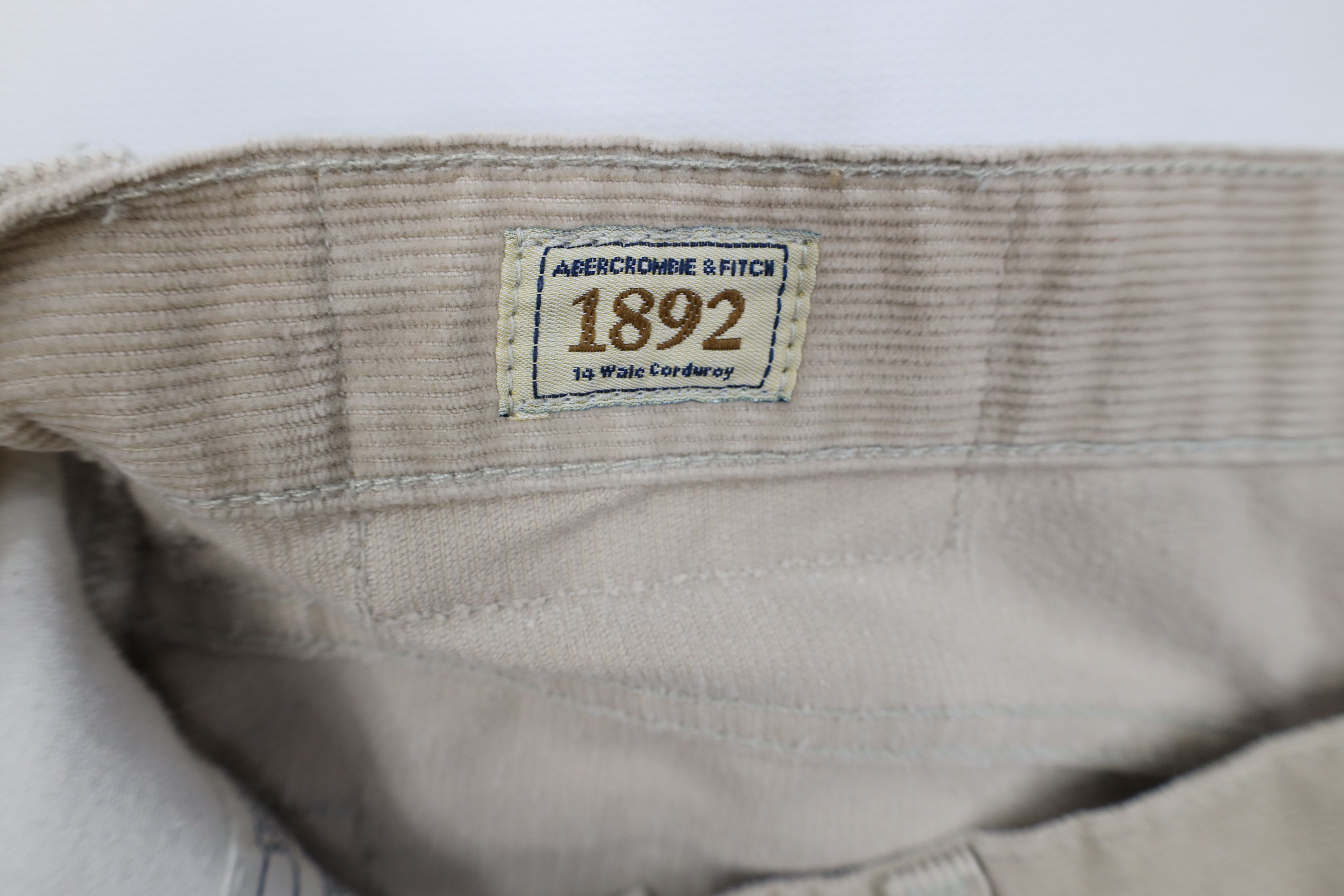 Abercrombie & Fitch Vintage 90s Abercrombie & Fitch Corduroy Pants Beige USA Size US 32 / EU 48 - 8 Thumbnail