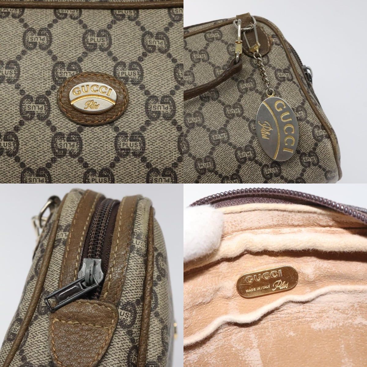 Gucci GUCCI GG Plus Supreme Shoulder Bag Pvc Leather Beige Size ONE SIZE - 11 Thumbnail