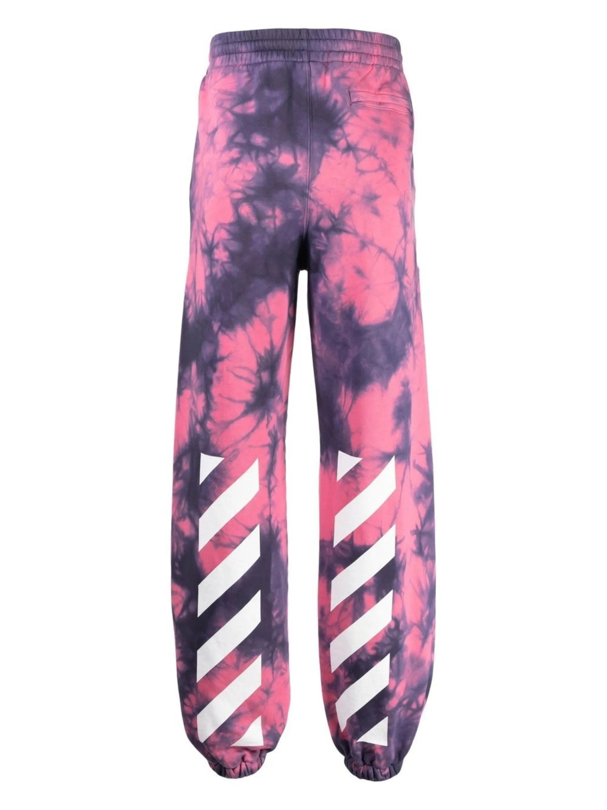 Off-White o1y0225 Logo Jogger & Sweatpant in Pink/Midnight Blue Size US 30 / EU 46 - 2 Thumbnail