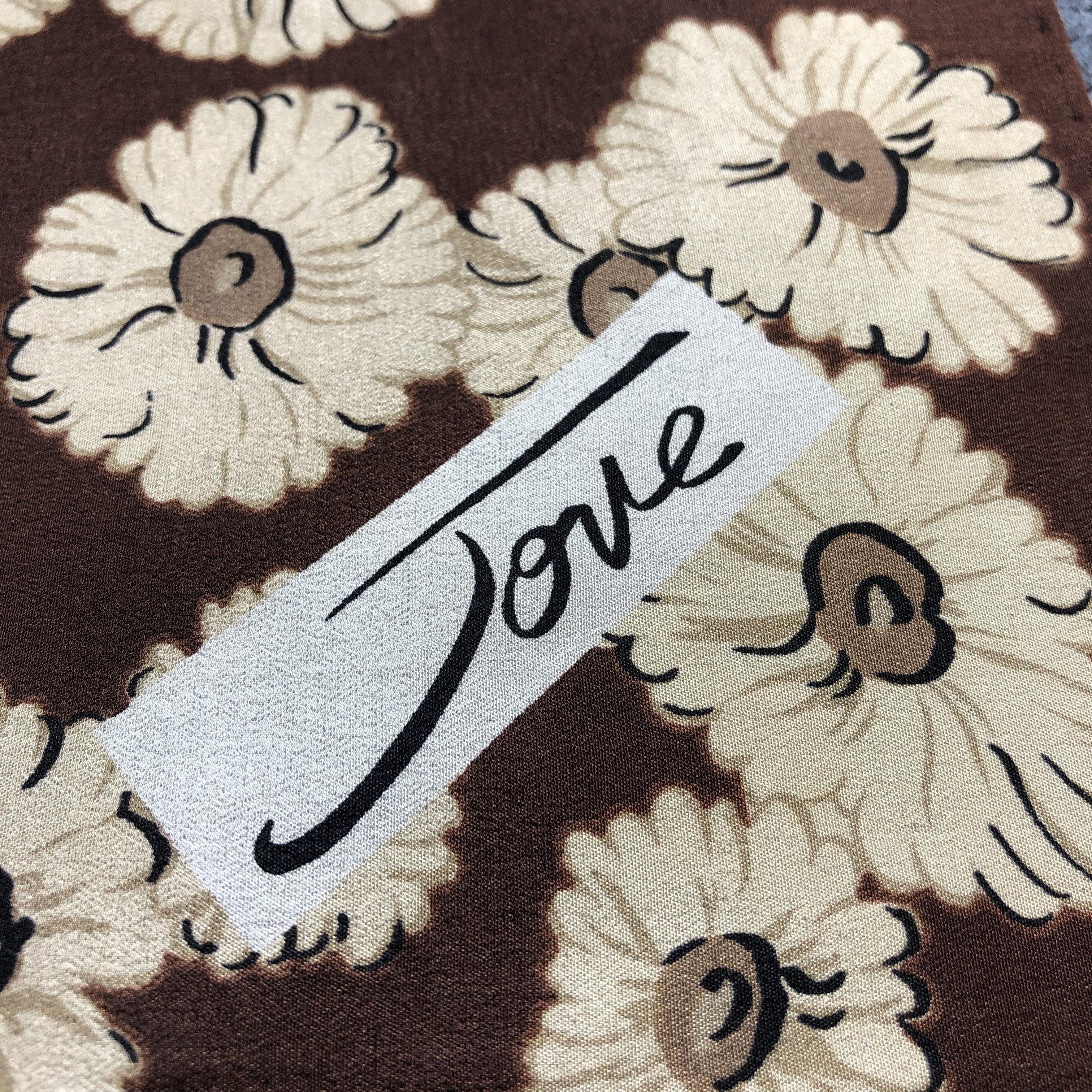 Japanese Brand Jove Silk Handkerchief Neckerchief Bandana H1357 Size ONE SIZE - 2 Thumbnail