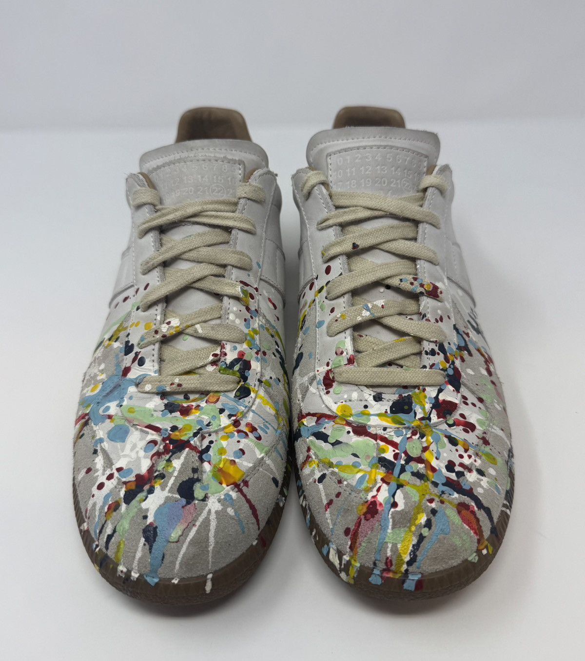 Maison Margiela Maison Margiela Paint Splatter Replica GAT White Size US 9 / EU 42 - 2 Thumbnail