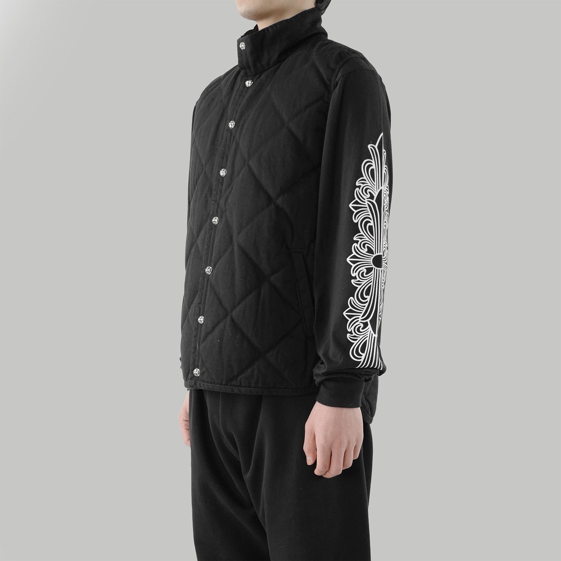 Chrome Hearts Chrome Hearts Silver Button Black Vest Size US XL / EU 56 / 4 - 14 Thumbnail