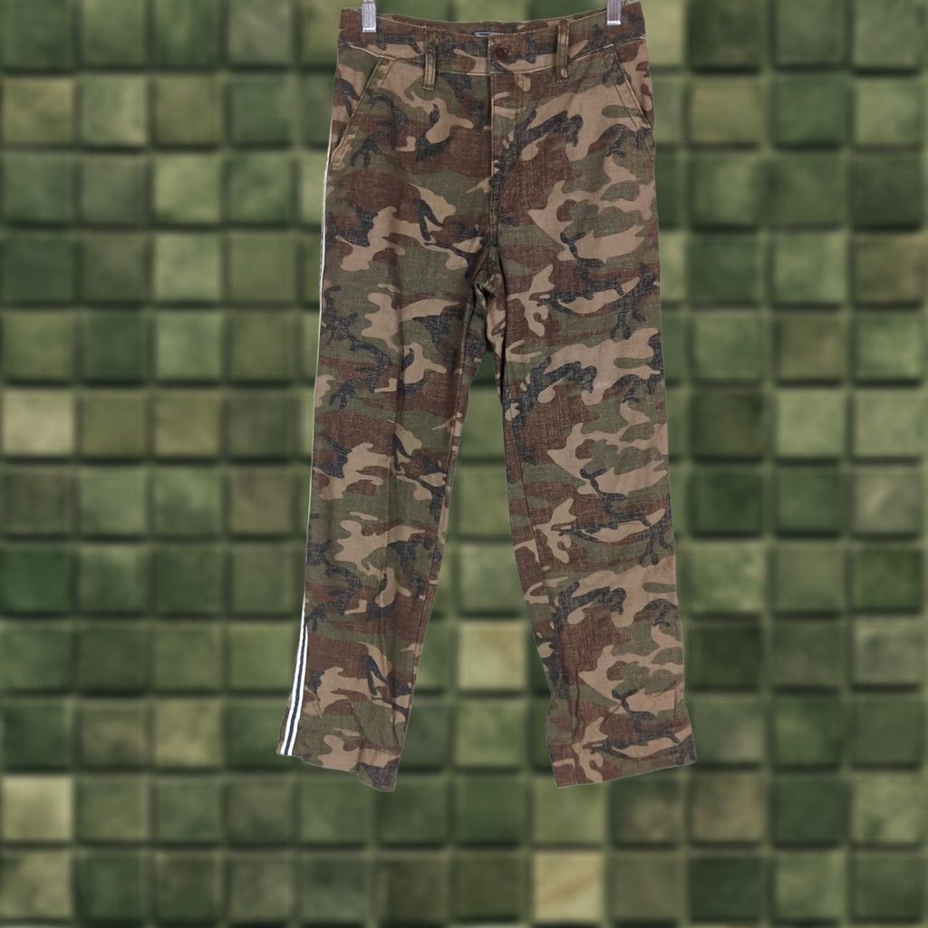 Abercrombie & Fitch Abercrombie & Fitch Annie High Rise Ankle Straight Camo Pants 26/2R Womens Regular Size 2 Green Camouflage Casual All Seasons Size 26" / US 2 / IT 38 - 1 Thumbnail