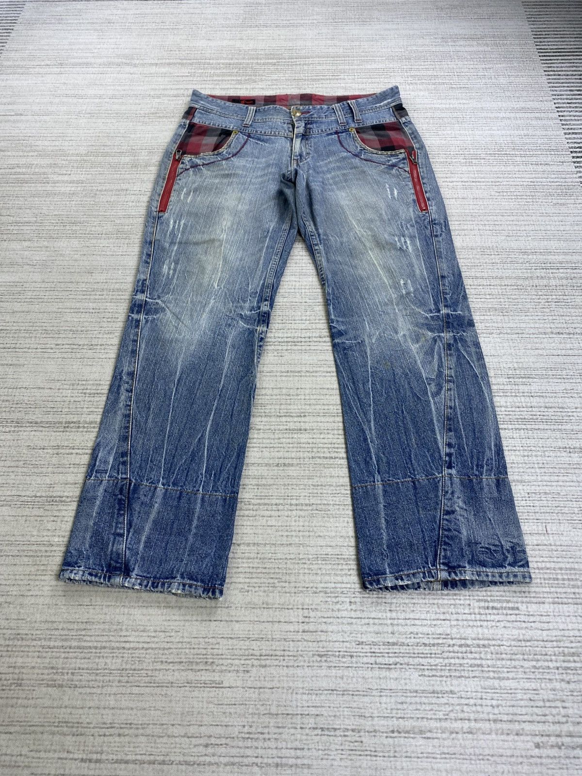 Hysteric Glamour Vintage Uj Comtempo Punk Mud Wash Rare Denim Pants Size US 34 / EU 50 - 1 Thumbnail