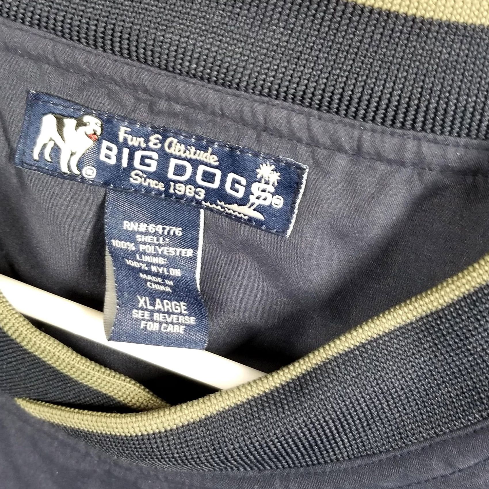 Big Dogs Big Dogs Jacket Mens XL Blue Pullover Windbreaker Lightweight 90s Casual Outerwear Cotton? Polyester? Size US XL / EU 56 / 4 - 3 Thumbnail