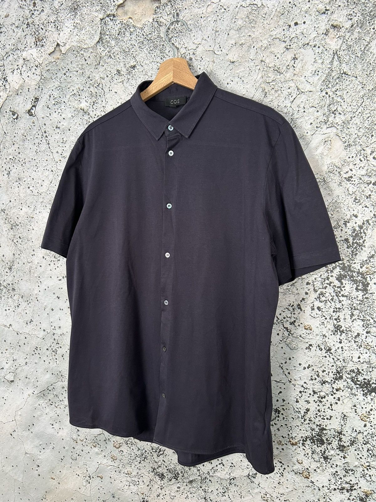 Cos COS Minimalist Scandinavian Basic Short Navy Avant Garde Size US L / EU 52-54 / 3 - 2 Thumbnail