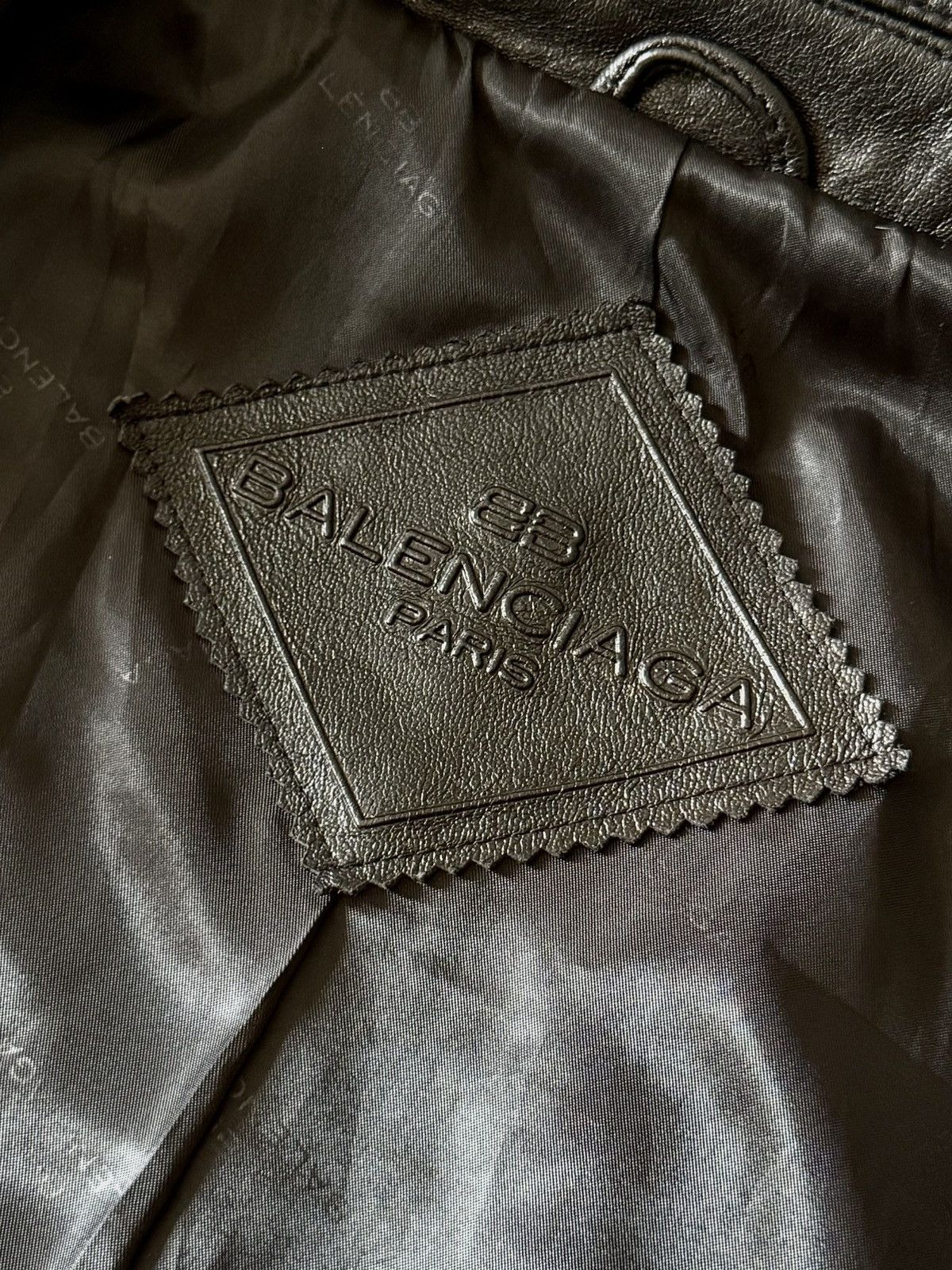 Balenciaga Balenciaga - 1997 -Nicolas Ghesquière -Zip Up Leather Jacket Size US L / EU 52-54 / 3 - 10 Thumbnail