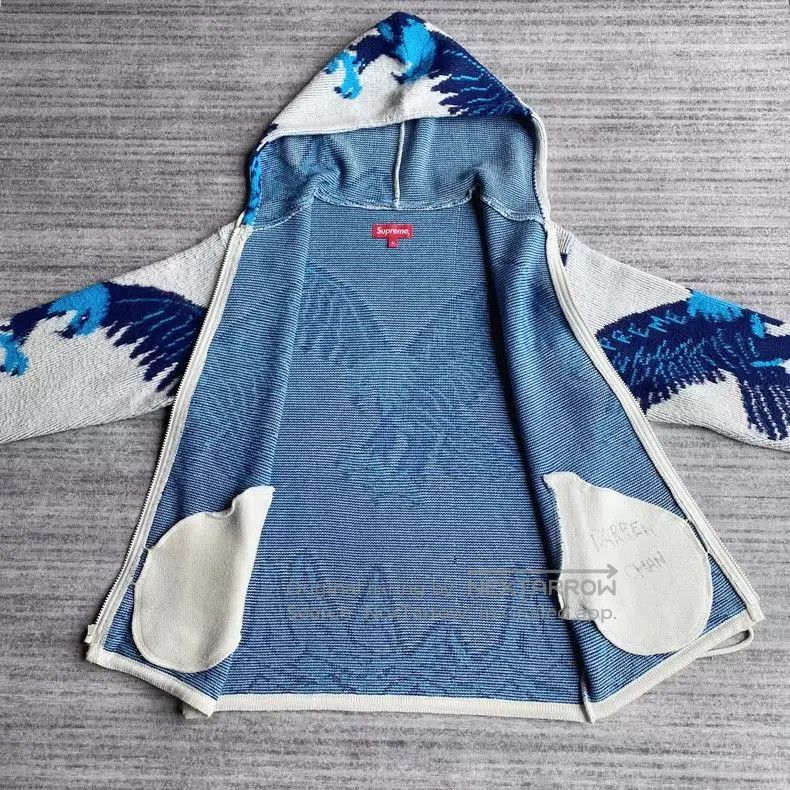 Supreme Supreme Eagle Knit Hoodie Jacket. Size US M / EU 48-50 / 2 - 3 Thumbnail