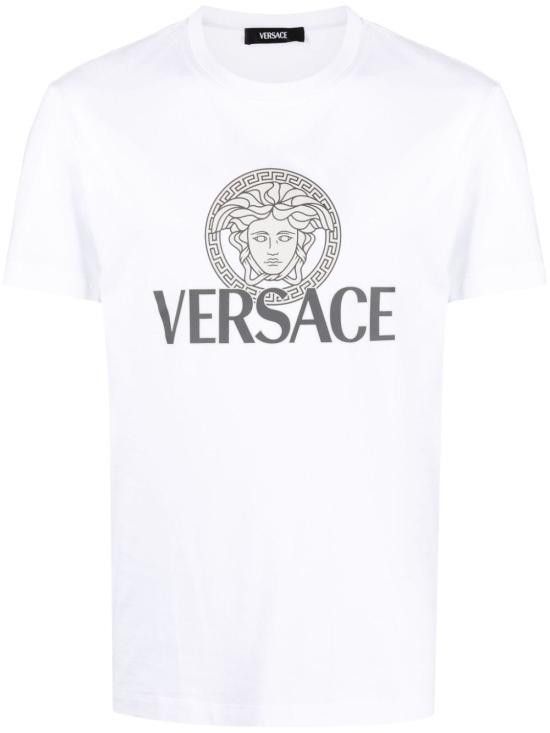 Versace VERSACE Men T-Shirts 1014226 1A100881W000 White Size US L / EU 52-54 / 3 - 1 Thumbnail
