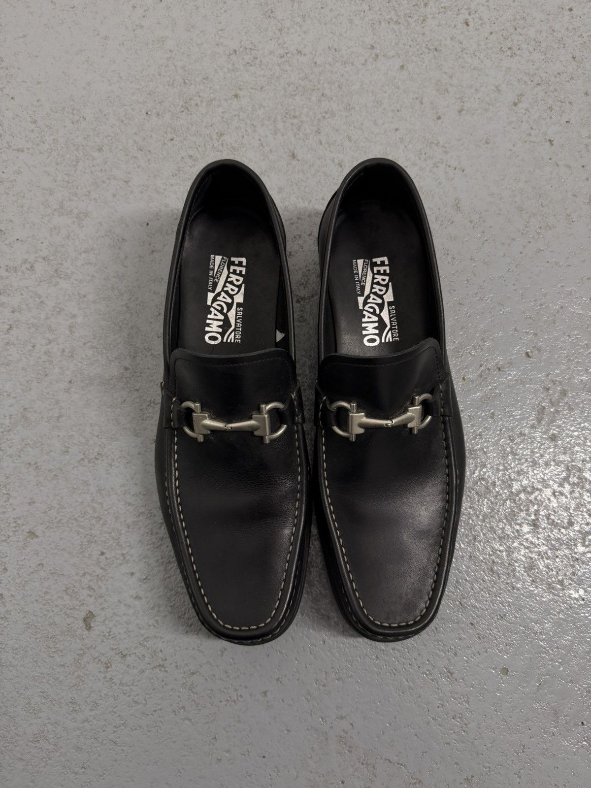 Salvatore Ferragamo Vintage Salvatore Ferragamo Metal Buckle Leather Moccasins Size US 8 / EU 41 - 4 Thumbnail