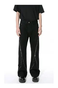 Jean Chizuru x Maezo Black Baggy Washed Denim Jeans Size US 33 - 7 Thumbnail