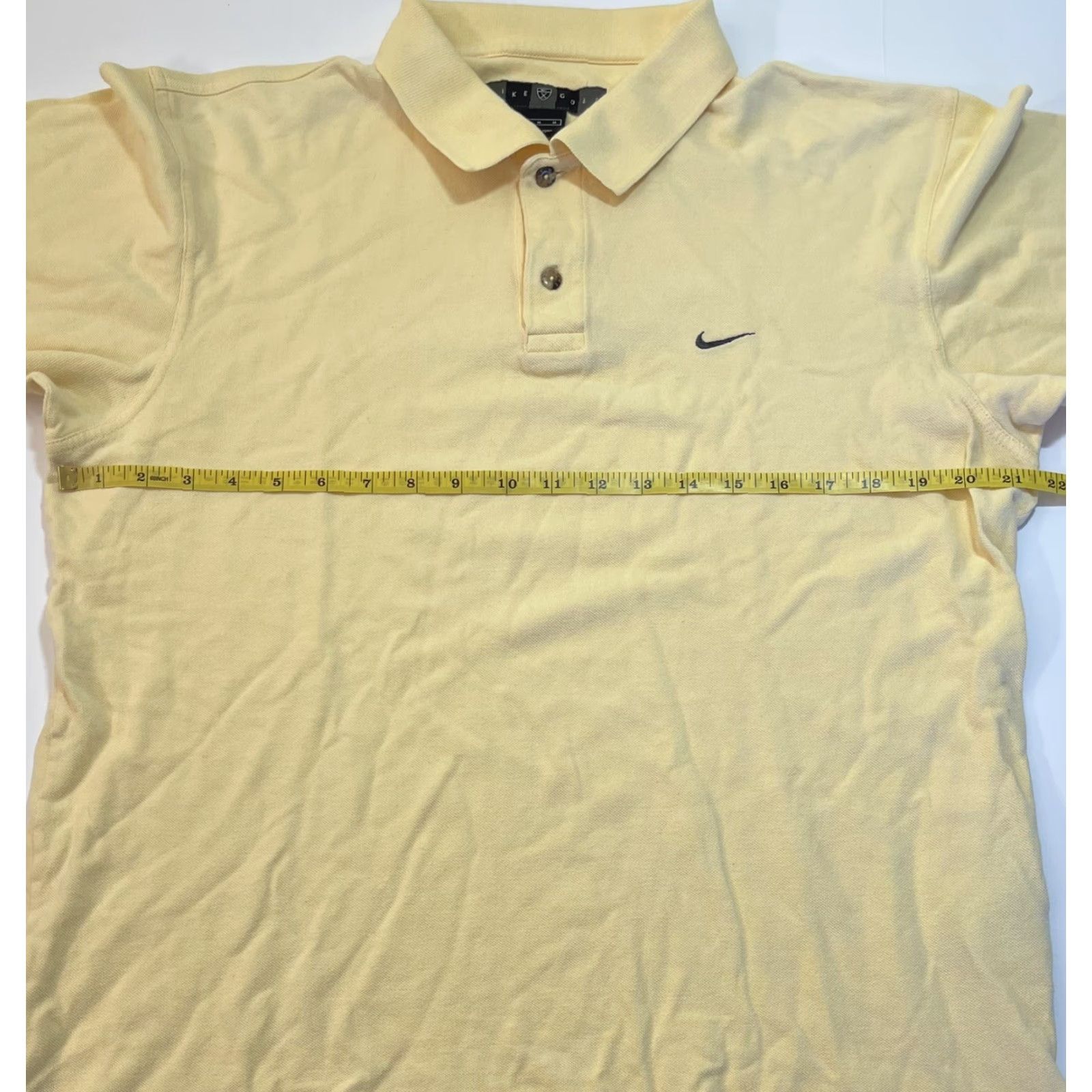 Nike VINTAGE Nike Golf Polo Shirt Mens Polo Sz M Yellow Black Swoosh Dri-Fit Nike Golf Logo Sports Golf Mens Size US M / EU 48-50 / 2 - 5 Thumbnail