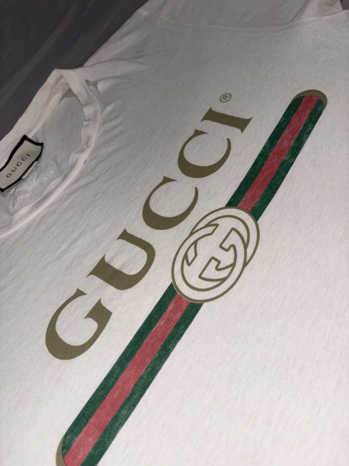 Gucci Gucci distressed thrashed graphic shirt embroidery flower Size US M / EU 48-50 / 2 - 5 Thumbnail