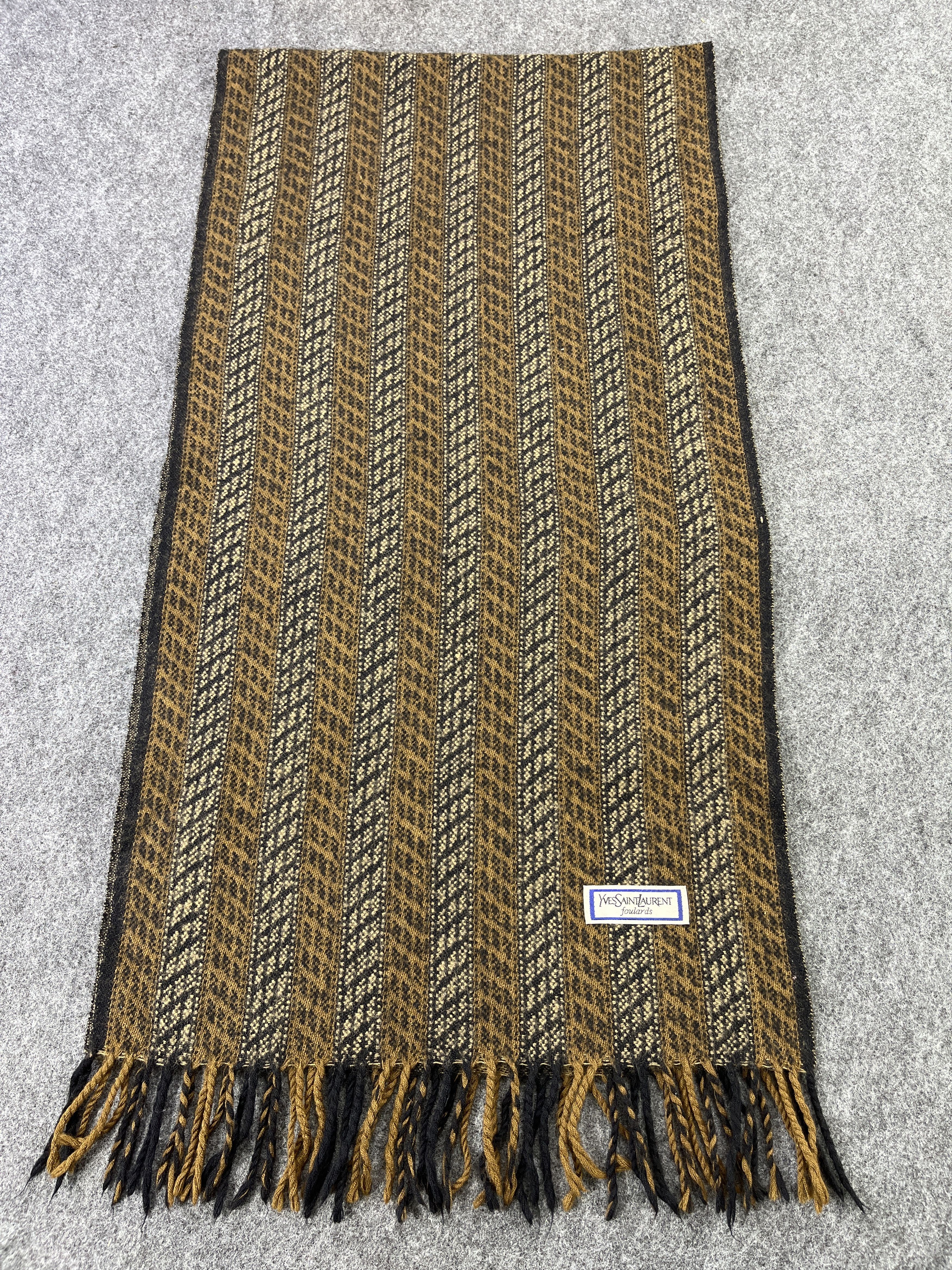 Vintage × Yves Saint Laurent Vintage Yves Saint Laurent Scarf / Muffler / Neckwear T240 Size ONE SIZE - 2 Thumbnail