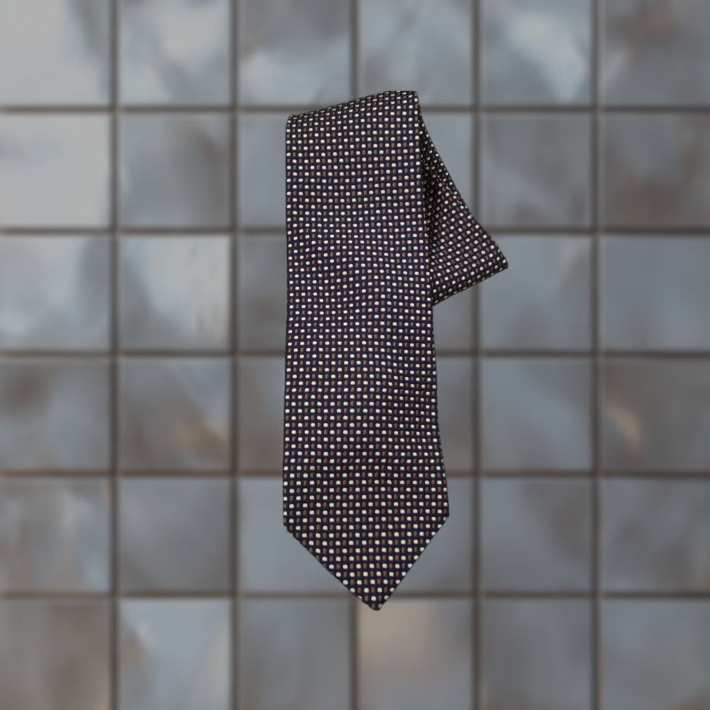 Brooks Brothers BROOKS BROTHERS MAKERS Necktie Mens Blue Abstract Silk Classic 57"-60" Made in USA Tie Designer Geometric Holiday Preppy Mens Size ONE SIZE - 1 Thumbnail