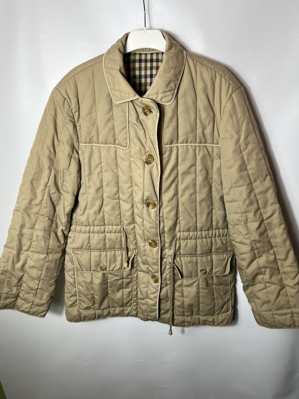 Aquascutum Vintage streetwear designer Aquascutum Quilted Jacket Size XL / US 12-14 / IT 48-50 - 1 Thumbnail