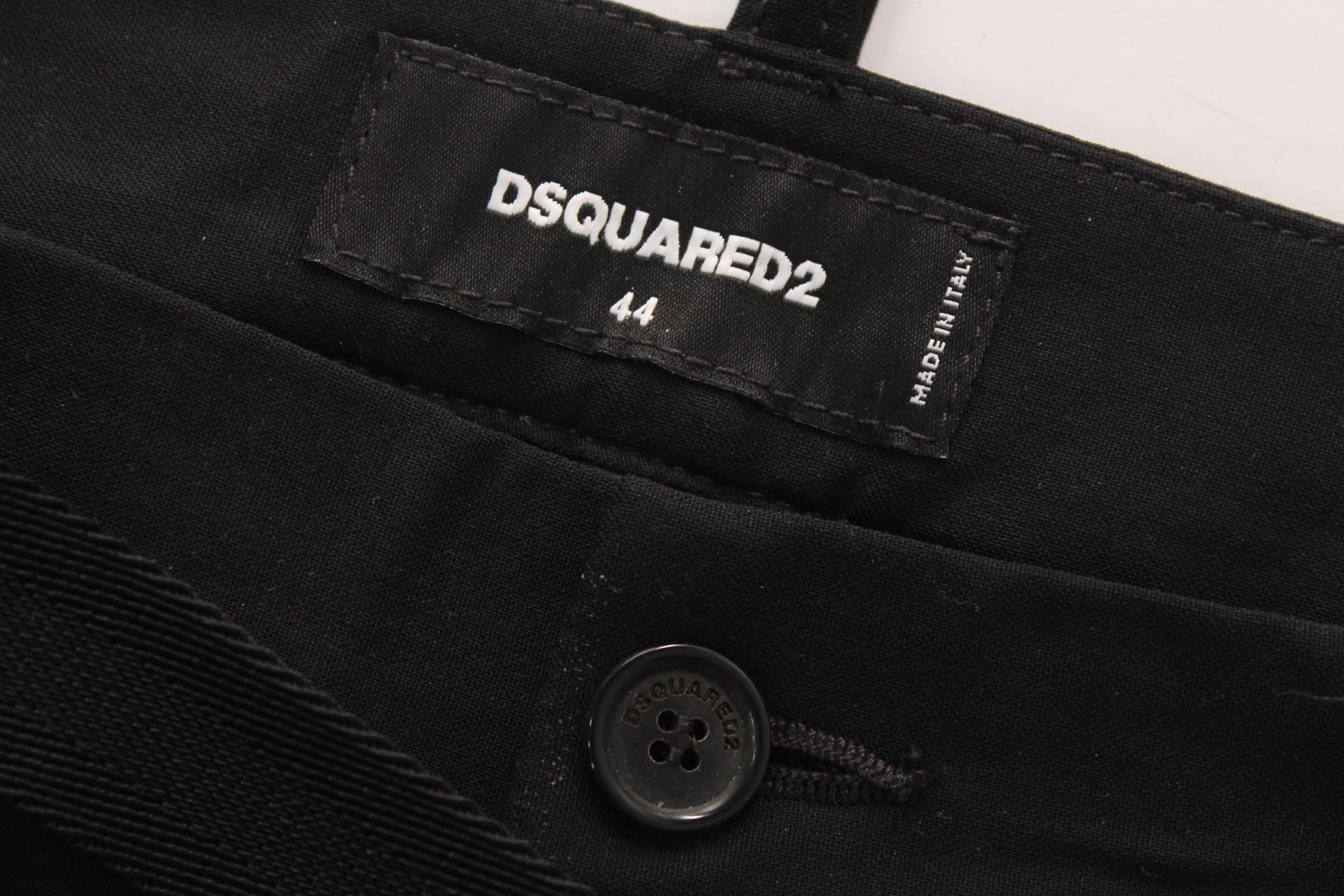 Dsquared2 Dsquared2 Black Mixed-Material Cargo Joggers IT 44 Size US 28 / EU 44 - 5 Thumbnail
