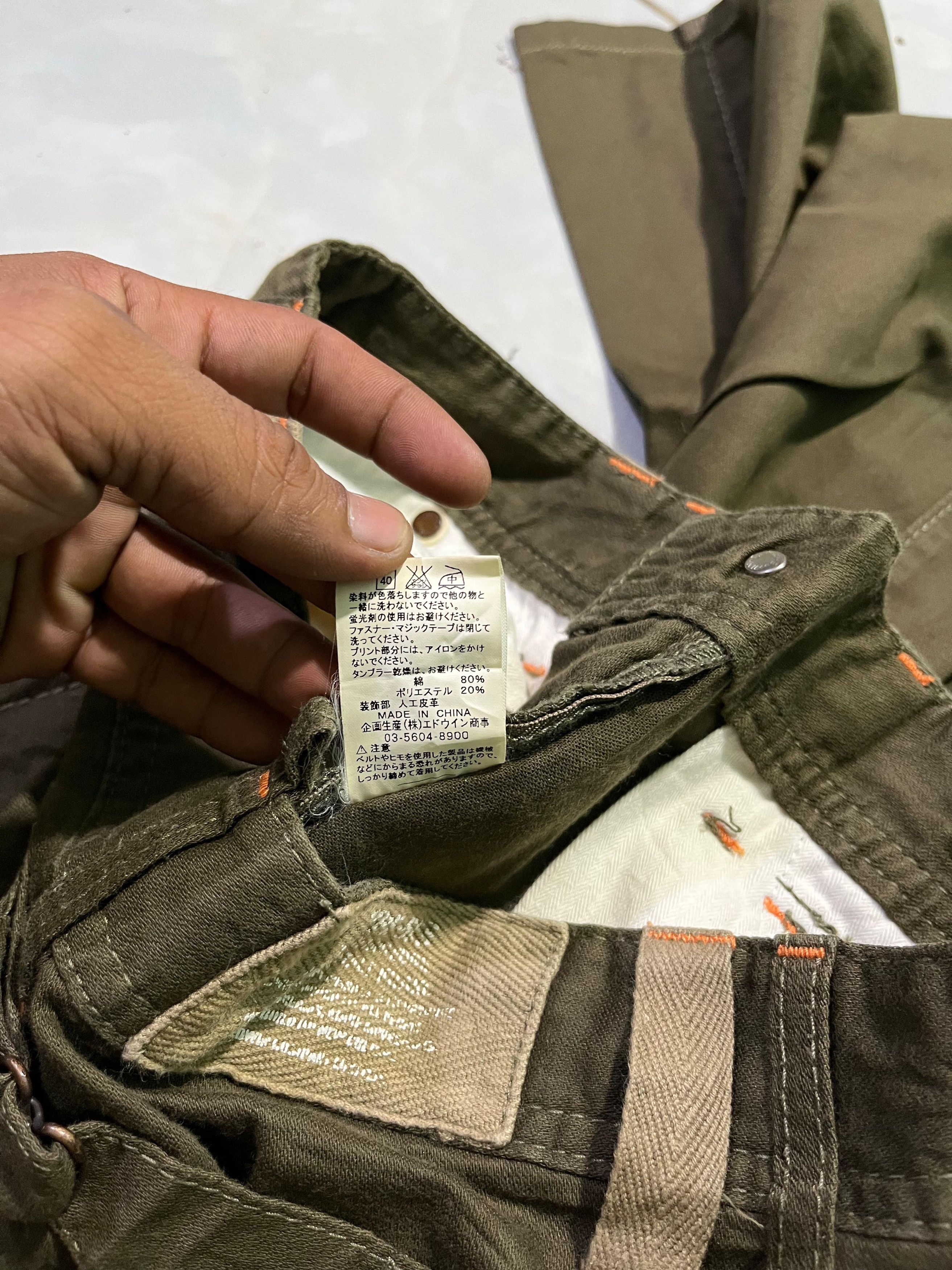 Edwin × If Six Was Nine × Japanese Brand Edwin Buckle Back Pants Size US 30 / EU 46 - 9 Thumbnail