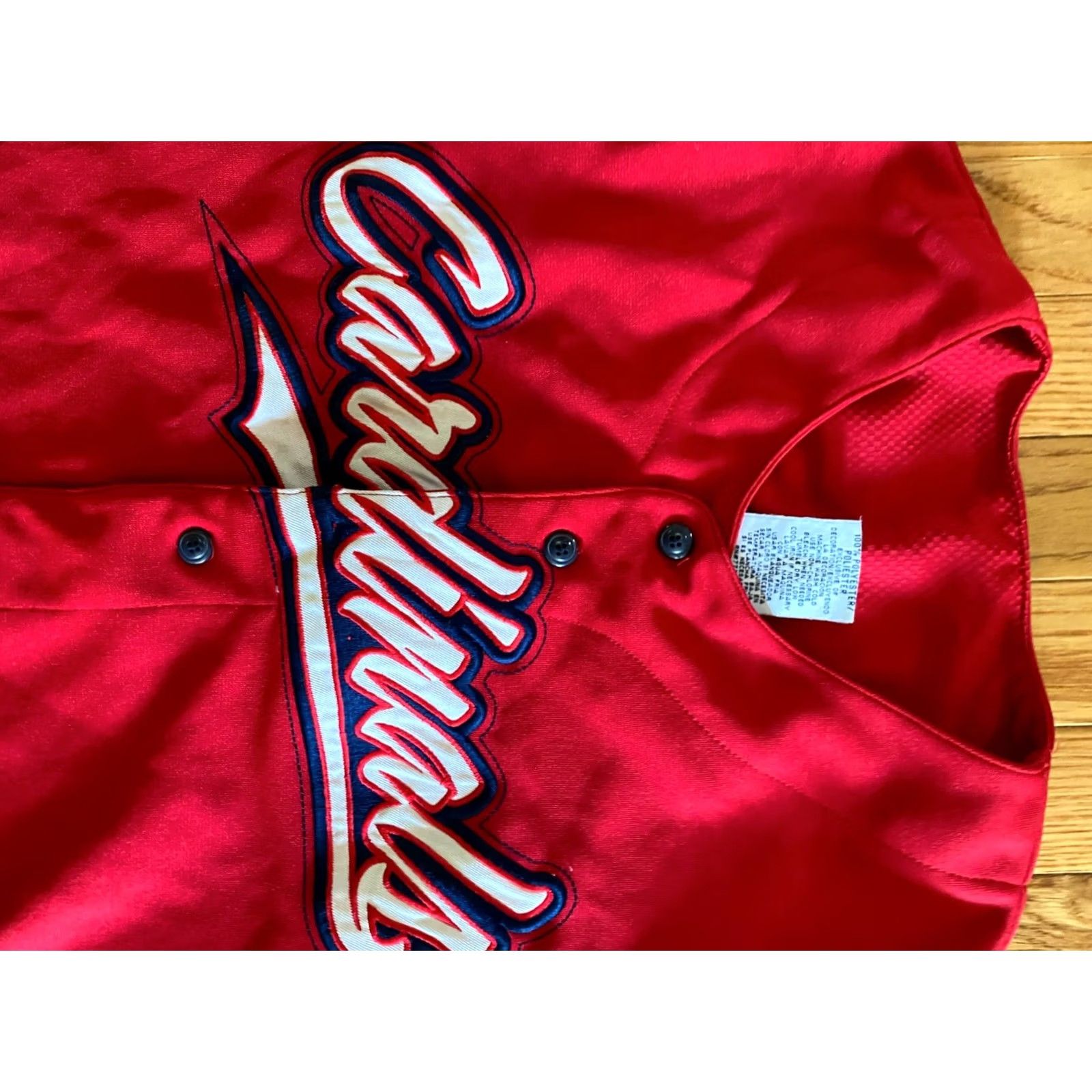 Vintage VINTAGE Majestic Baseball Jersey Red St. Louis Cardinals True Fan Size M Mens Size US M / EU 48-50 / 2 - 3 Thumbnail