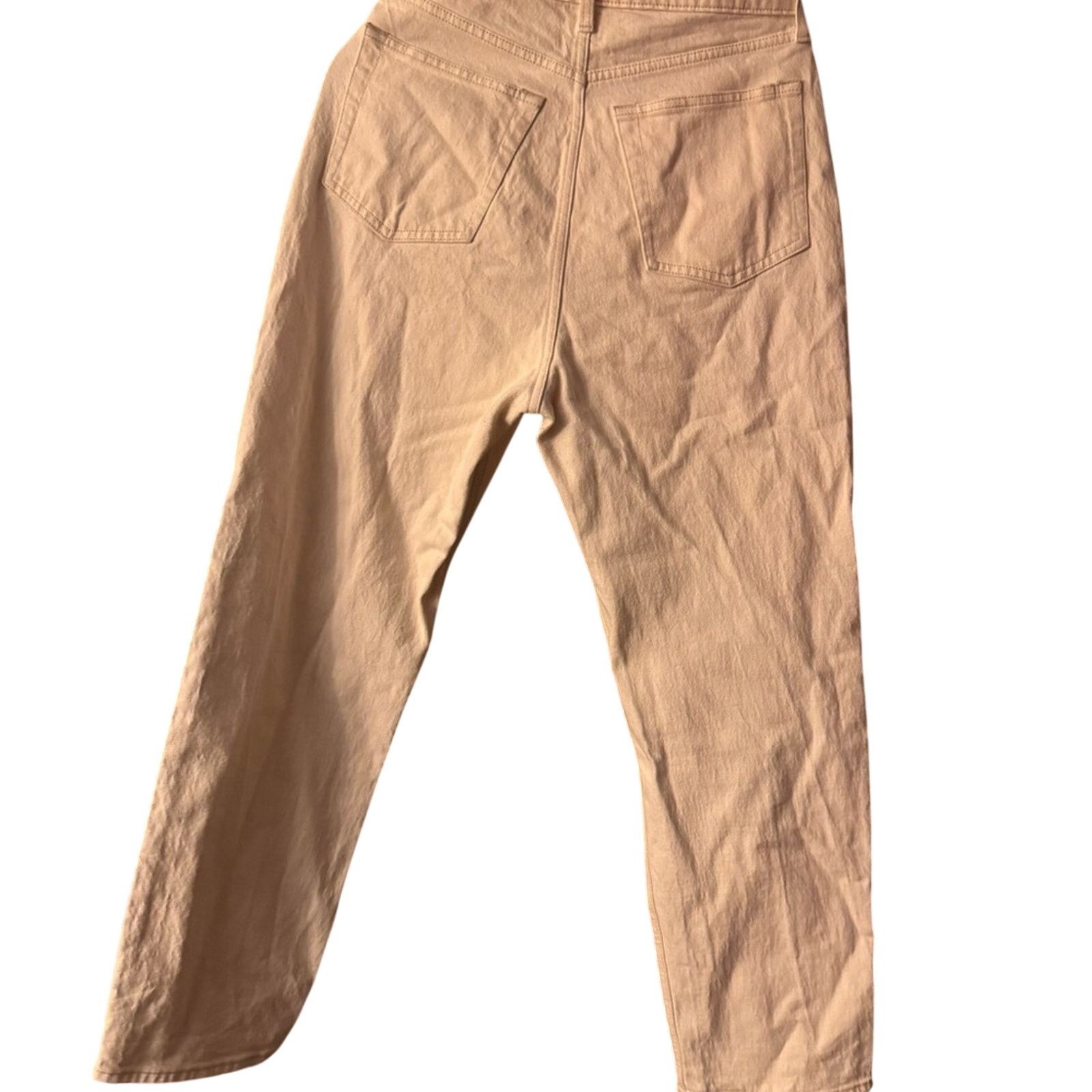 Abercrombie & Fitch Abercrombie & Fitch Cream High-Rise Jeans Size 30" / US 8 / IT 44 - 3 Thumbnail
