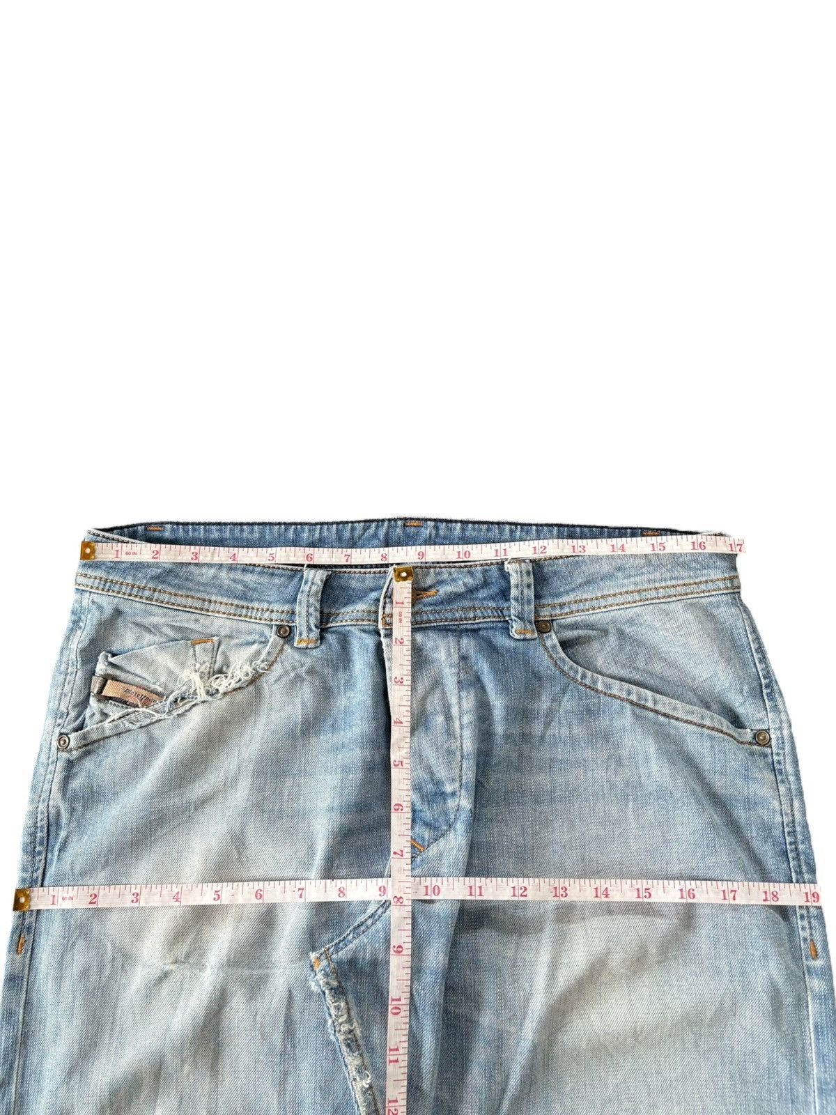 Diesel Vintage Diesel Faded Wash Distressed Ripped Jeans Size US 34 / EU 50 - 7 Thumbnail