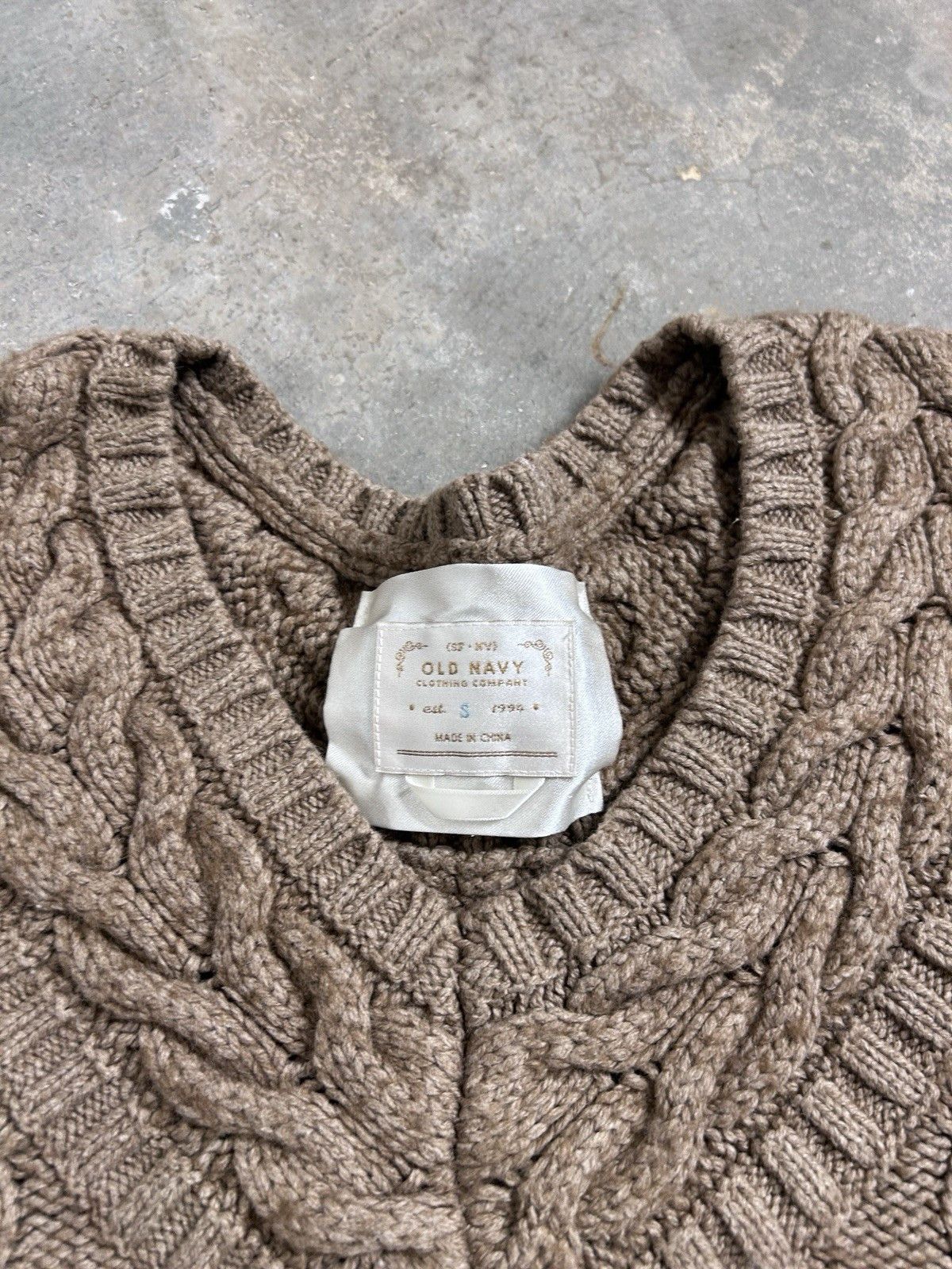 Old Navy VTG Y2K Old Navy Cottage Cotton Lamb Knit Pullover Sweater Size S / US 4 / IT 40 - 3 Thumbnail