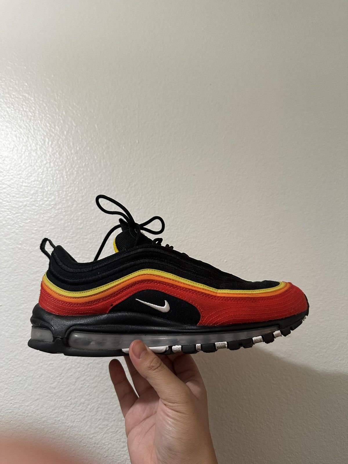 image of Nike Airmax 97 Henshin Tigers Shoes in Black, Men's (Size 11)
