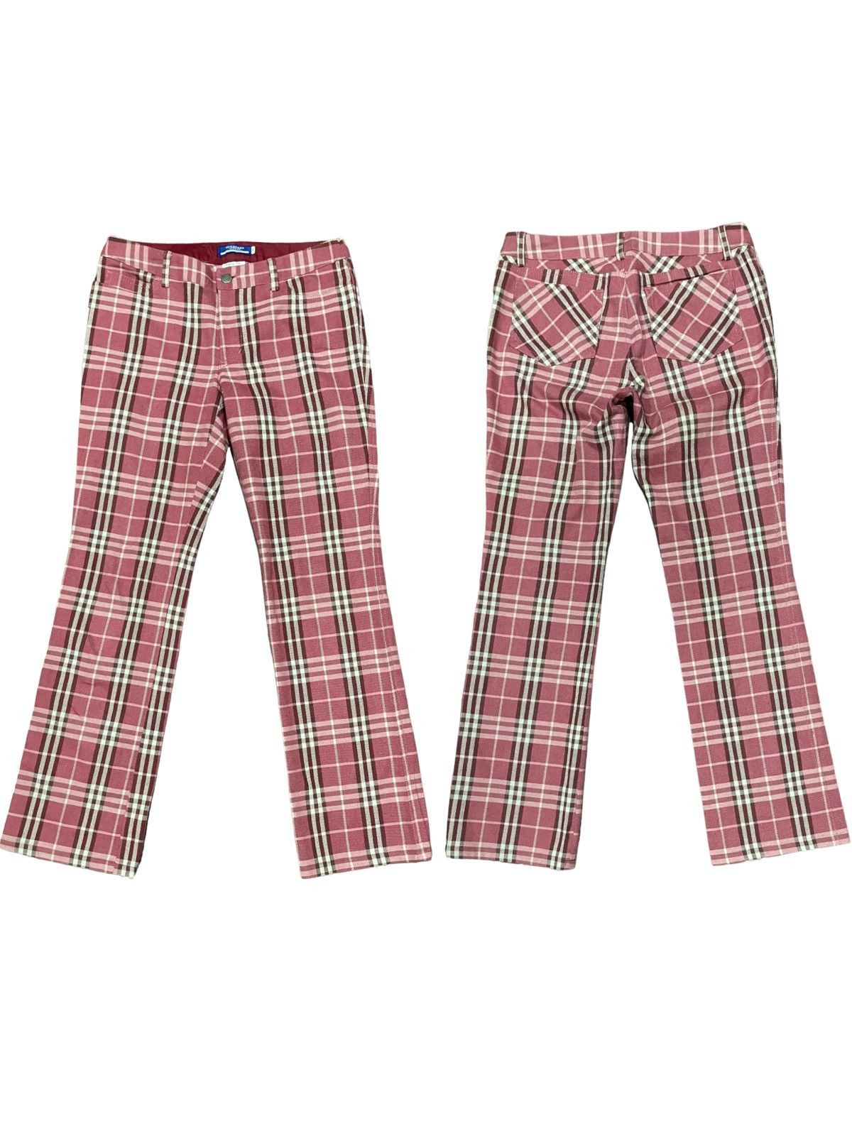 Burberry × Designer Burberry Blue Label Checkered Denim Size 29" - 3 Thumbnail