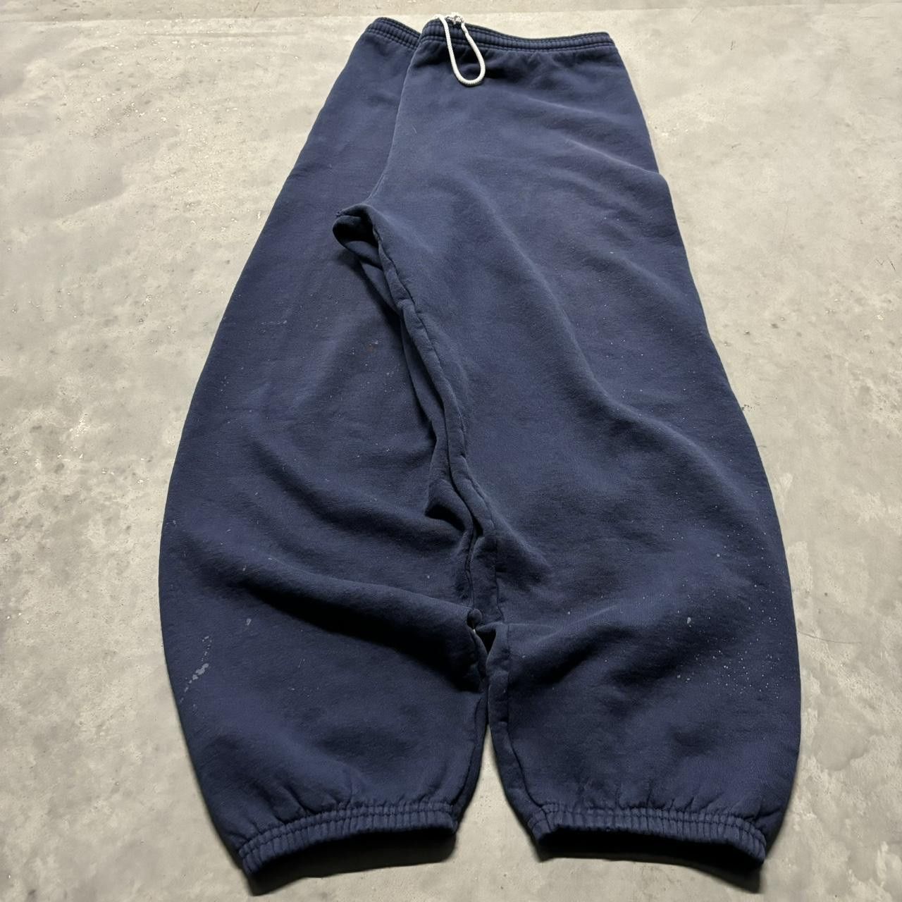 Japanese Brand × Vintage Crazy Vintage Y2K/2000s Baggy Navy Blue Skater Essential Sweatpants! Size US 36 / EU 52 - 3 Thumbnail