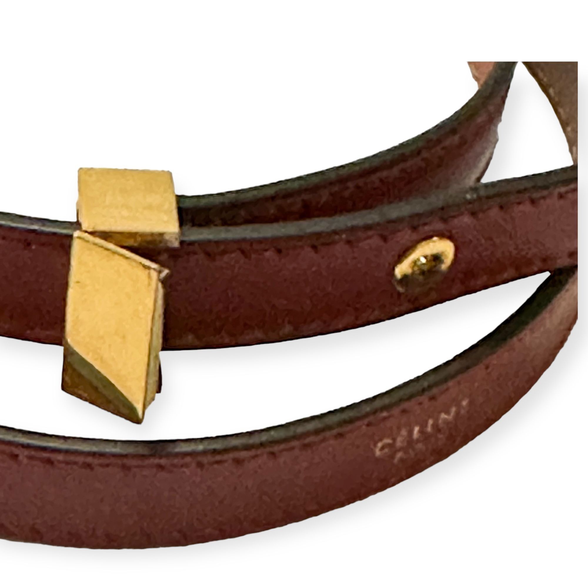 Celine Celine Triple Tour Wrap Leather Bracelet, Never used, In Ori Size ONE SIZE - 10 Thumbnail