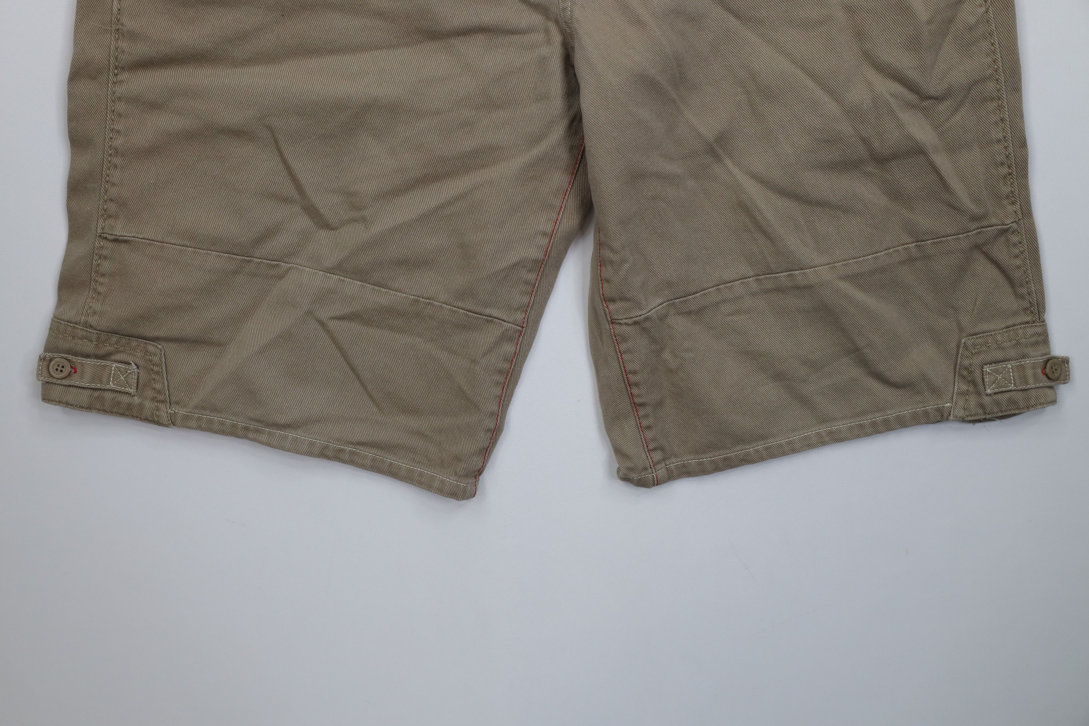 Ecko Unltd. Vintage 90s Y2K Ecko Hip Hop Military Style Shorts Beige Size US 34 / EU 50 - 4 Thumbnail