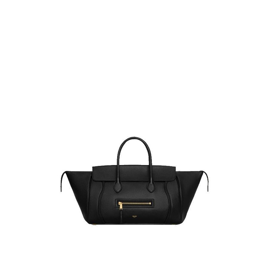Celine CELINE Medium Black Leather Top Handle Bag New & Authentic Size ONE SIZE - 1 Preview