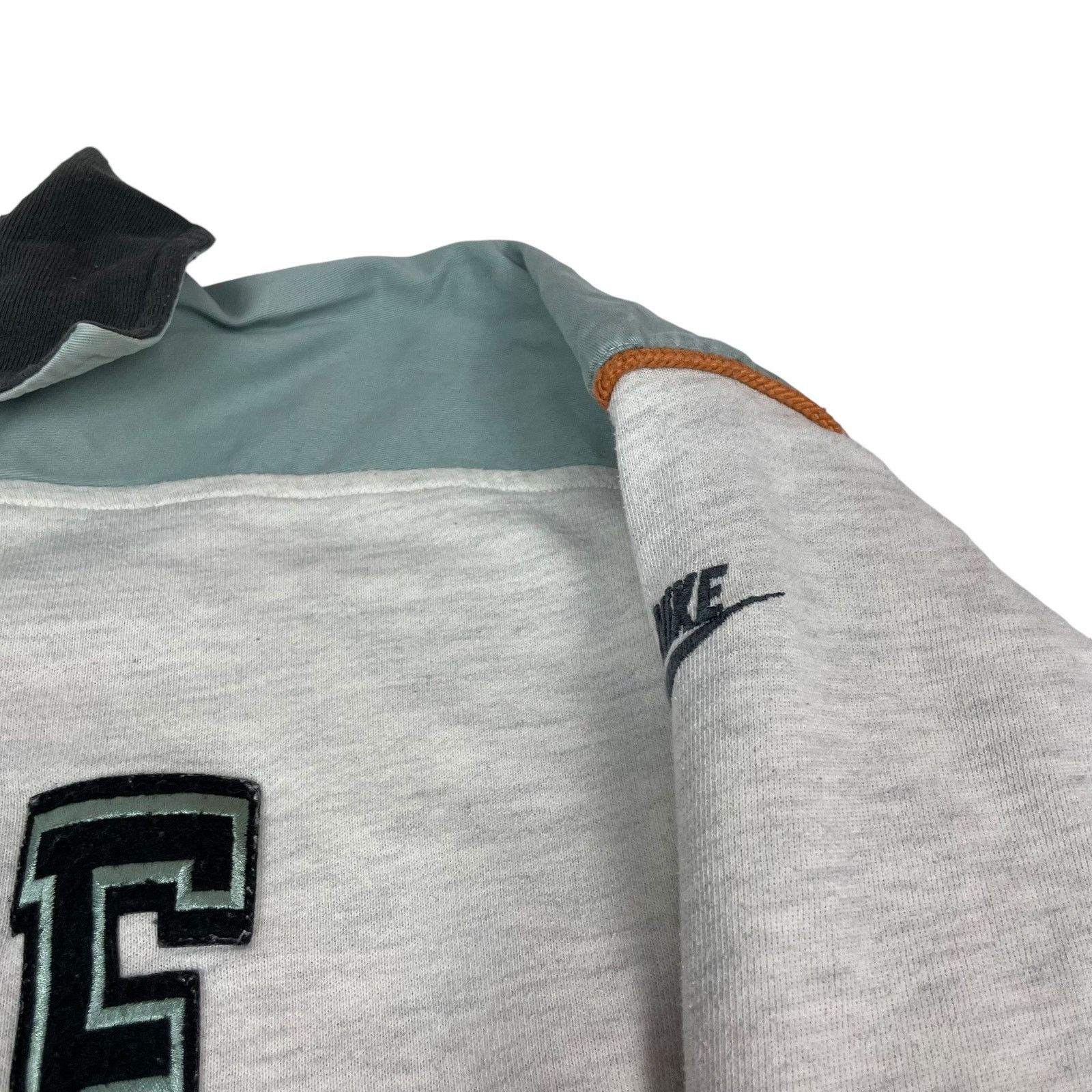 Nike × Vintage Vintage Nike Men Gray Swoosh Collared Long Sleeve Polo Shirt Size US L / EU 52-54 / 3 - 5 Thumbnail