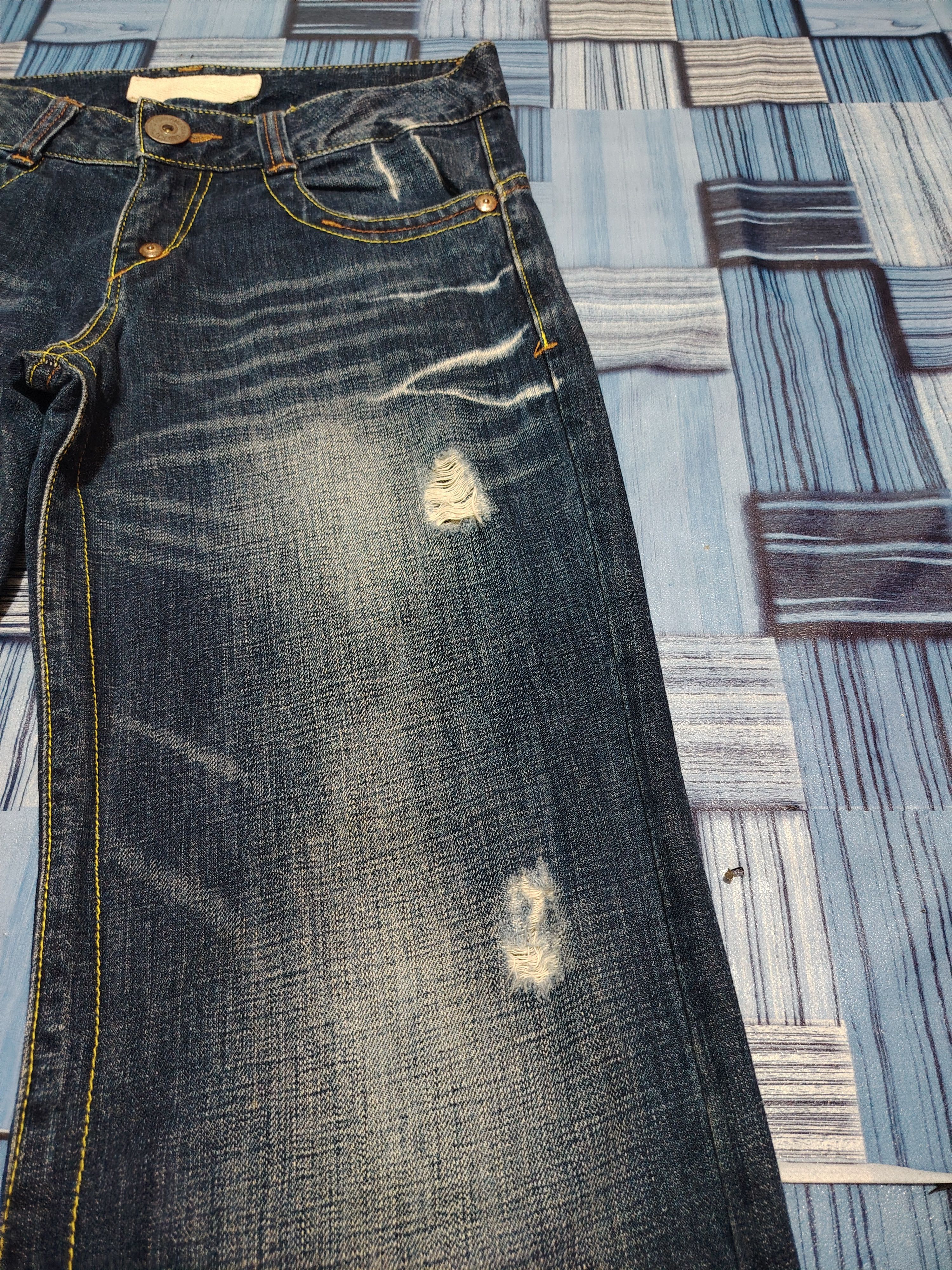 Who Decides War Japanese Saburoku Bell Bottom jeans Flared jeans Size US 31 - 5 Thumbnail
