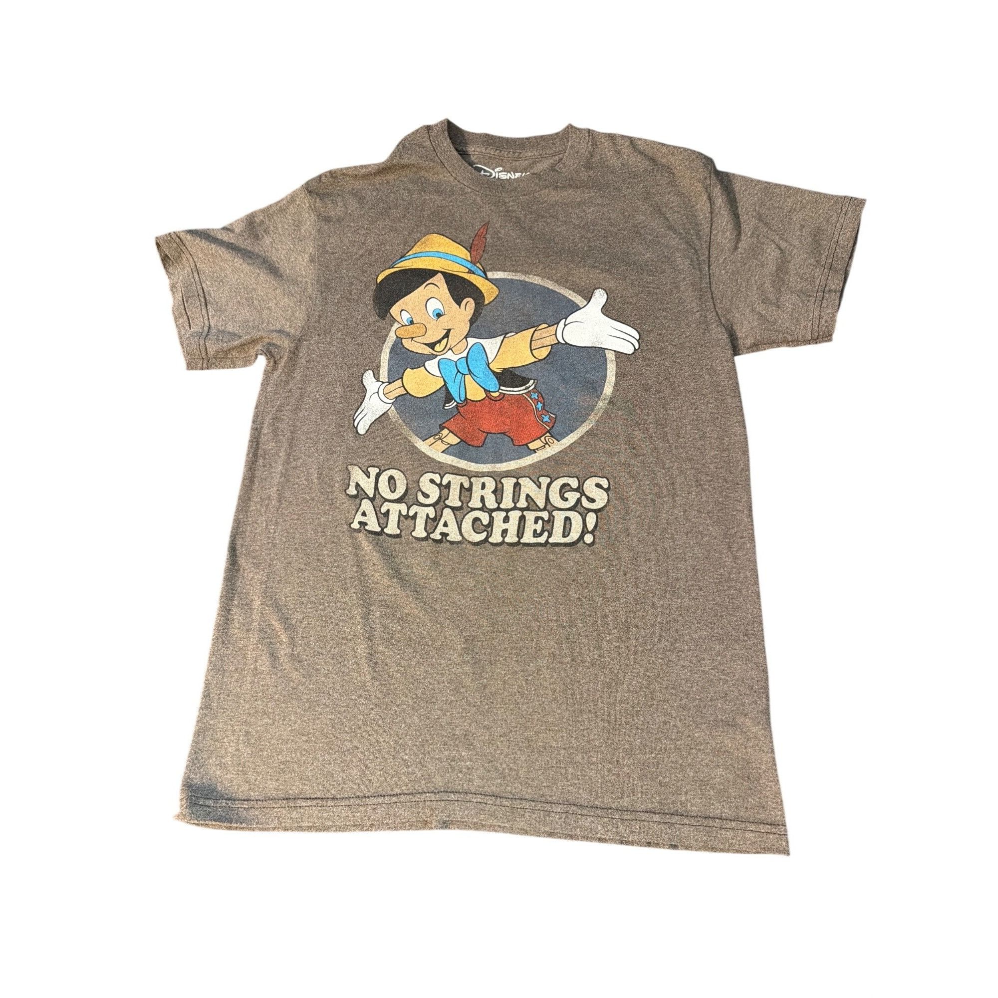 Disney Disney Pinocchio Front Graphic T Shirt Heather Brown No Stri Size US M / EU 48-50 / 2 - 1 Thumbnail