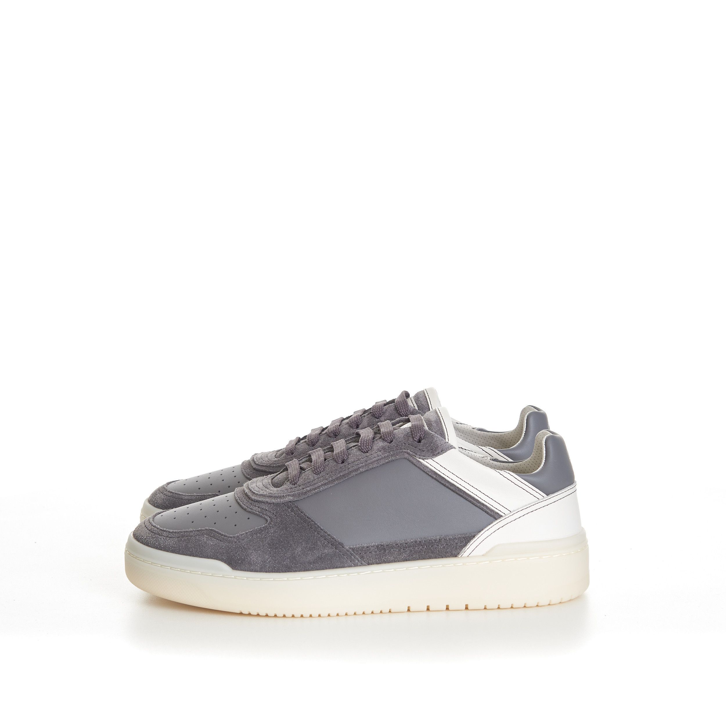 Brunello Cucinelli Semi-Polished Calfskin And Washed Suede Basket Sneakers Size US 6 / EU 39 - 4 Thumbnail
