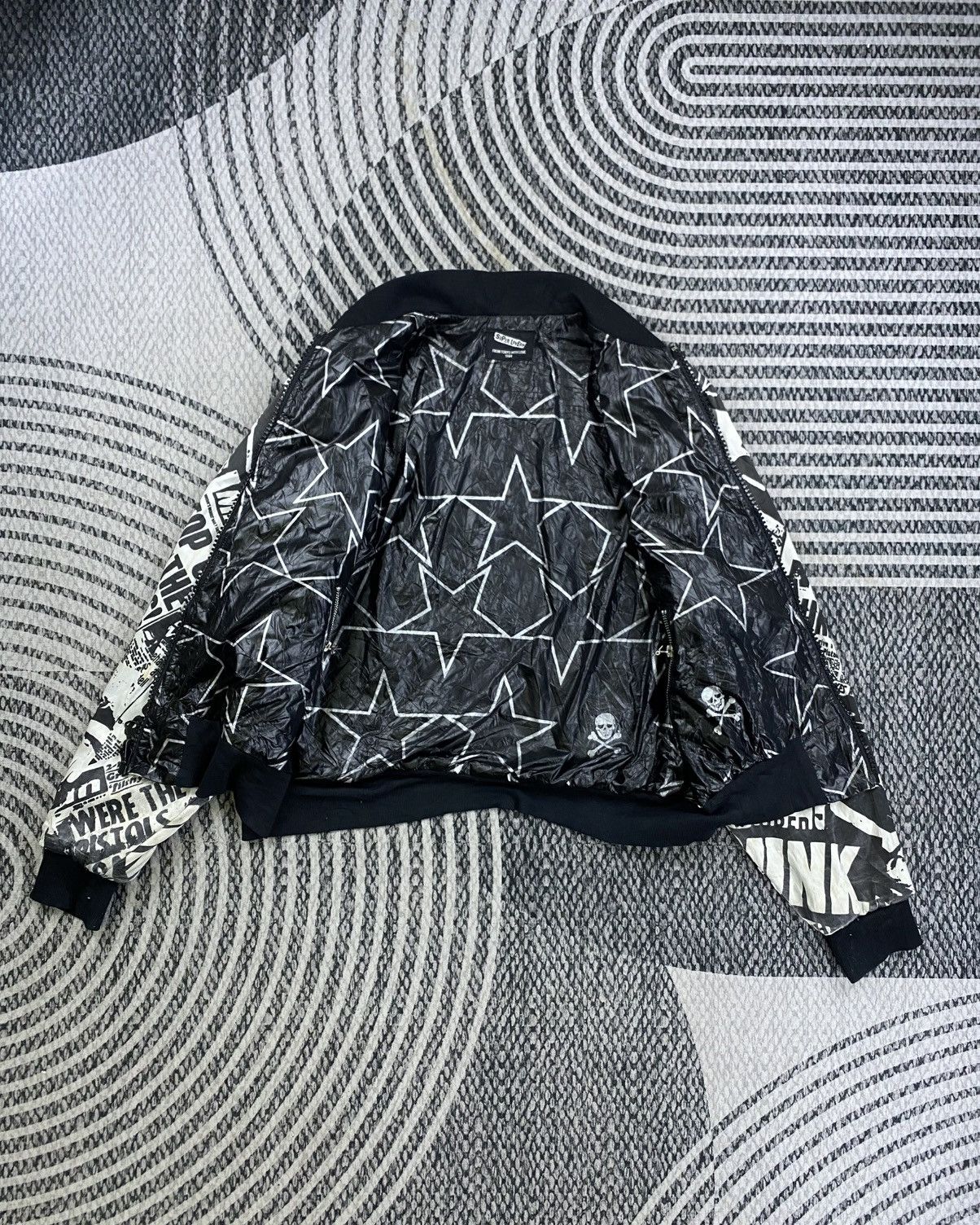 Super Lovers RARE❗️Super Lovers Punk Rock AOP Reversible Bomber Jacket Size US L / EU 52-54 / 3 - 9 Thumbnail