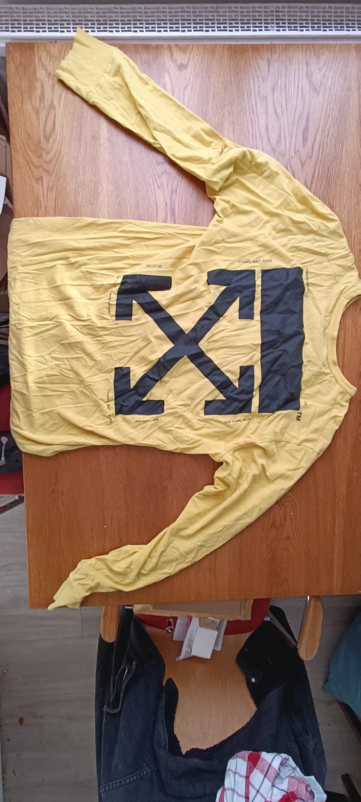 Off-White Off White Hand Long Tee Size US XL / EU 56 / 4 - 1 Thumbnail